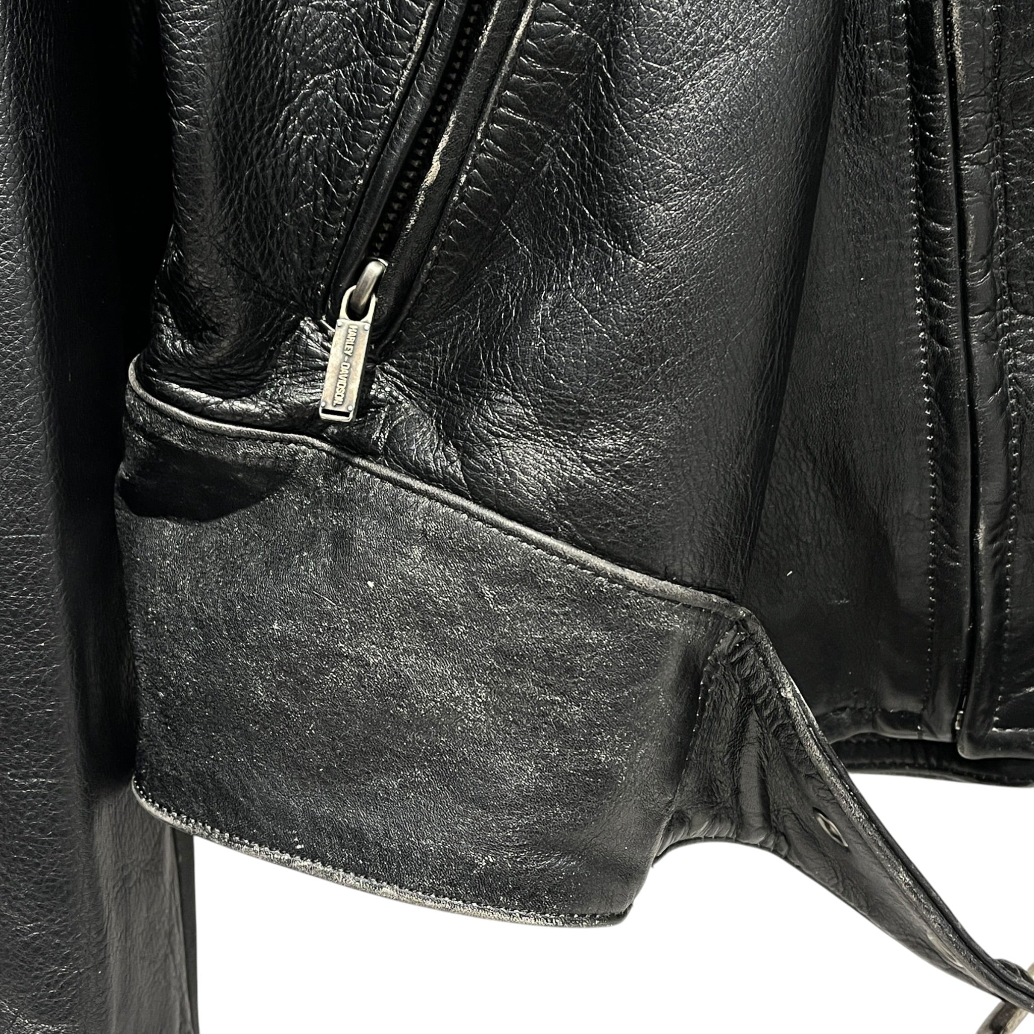 HARLEY DAVIDSON/Jacket/XL/Leather/BLK/MOTO view 4