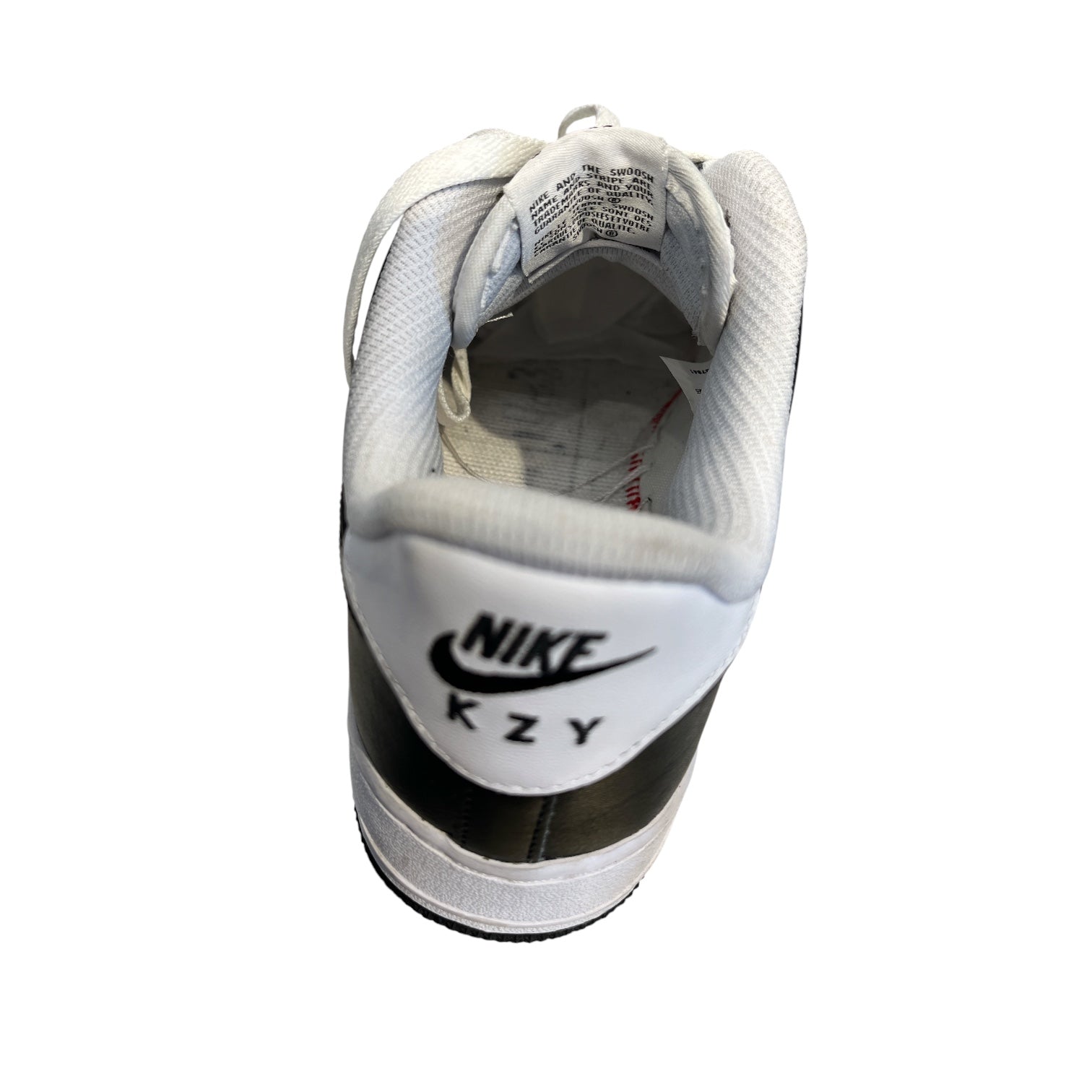 NIKE/Low-Sneakers/US 10/WHT/black & w view 4