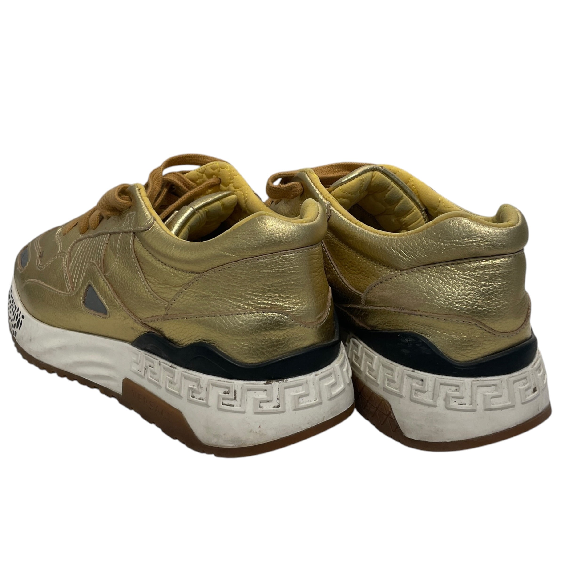 VERSACE/Low-Sneakers/US 10/GLD/oro vitello view 2