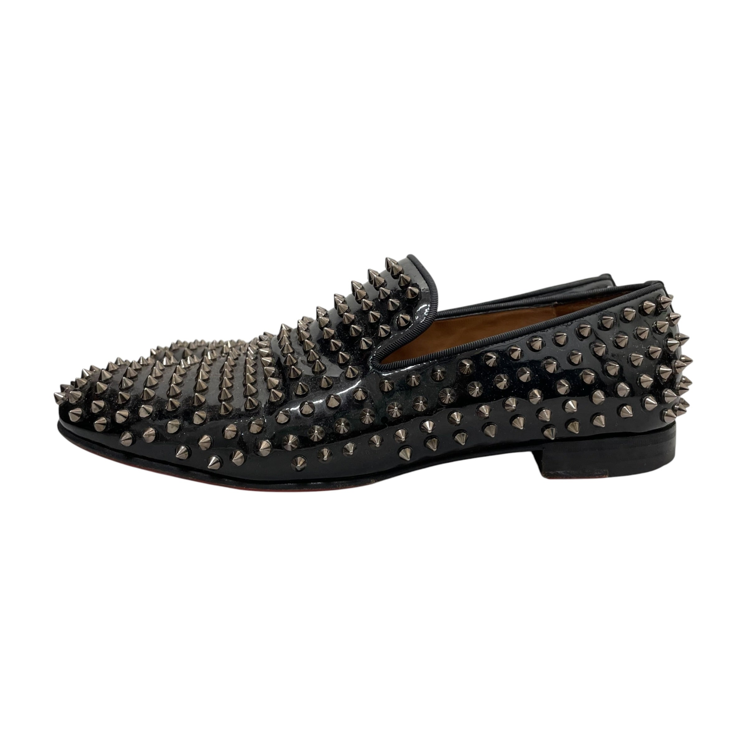 Christian Louboutin/Loafers/EU 43/Leather/BLK/STUDDED view 5