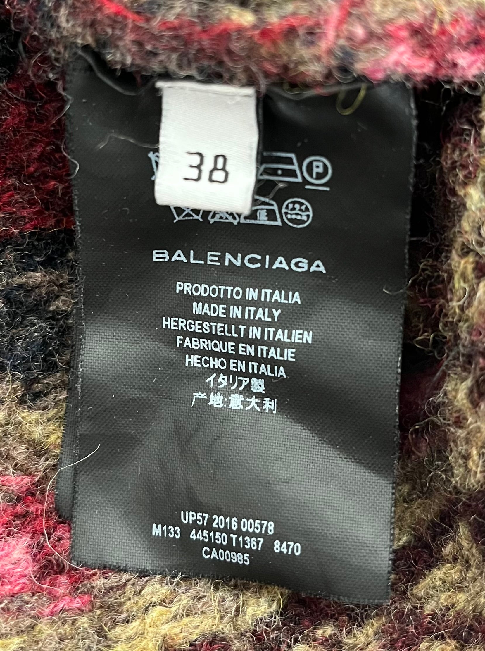 BALENCIAGA/Sweater/38/Stripe/Wool/GRN/2016 PATTERNED SWEATER view 4