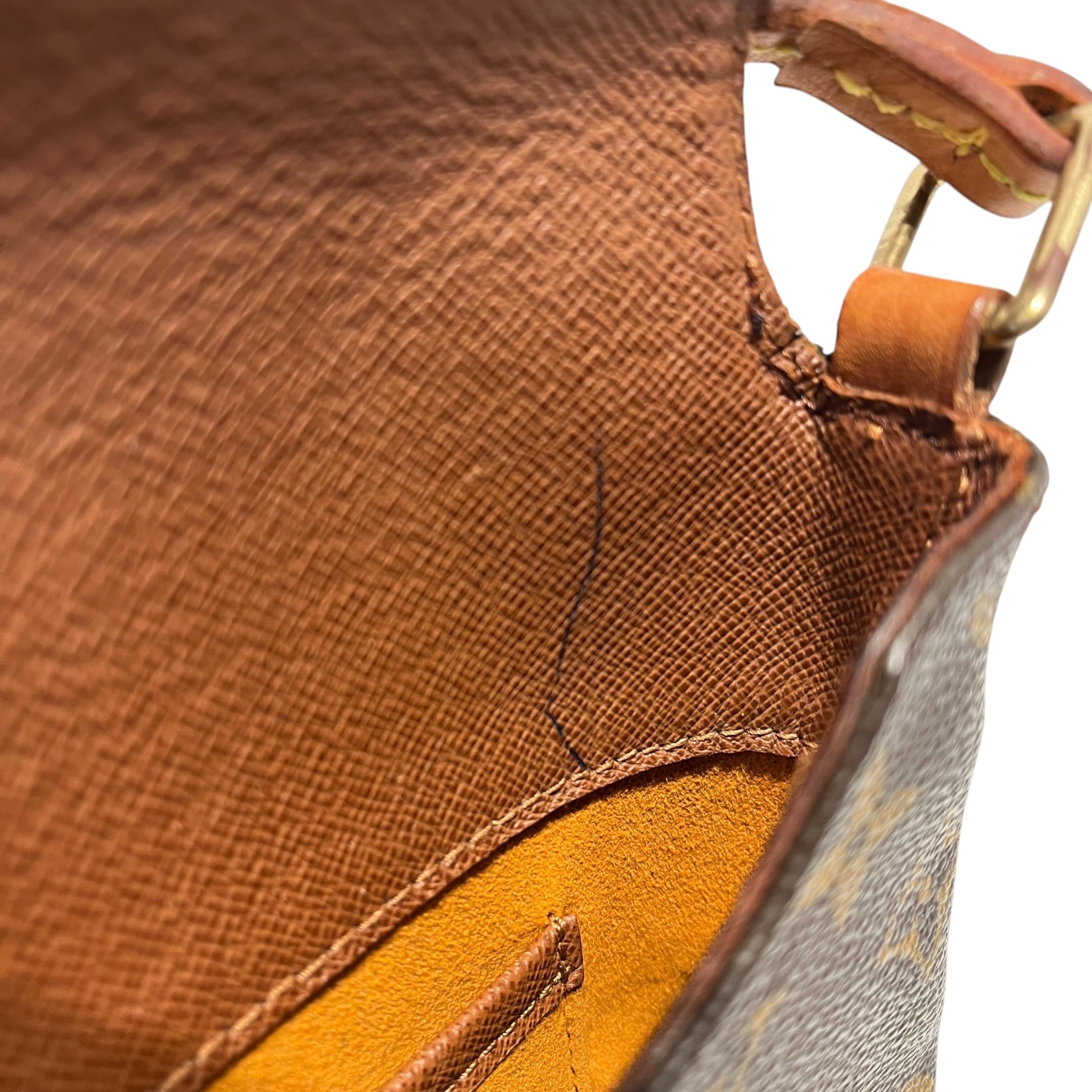 LOUIS VUITTON/Cross Body Bag/Monogram/Leather/BRW/MUSETTE TANGO/THIN STRAP view 7