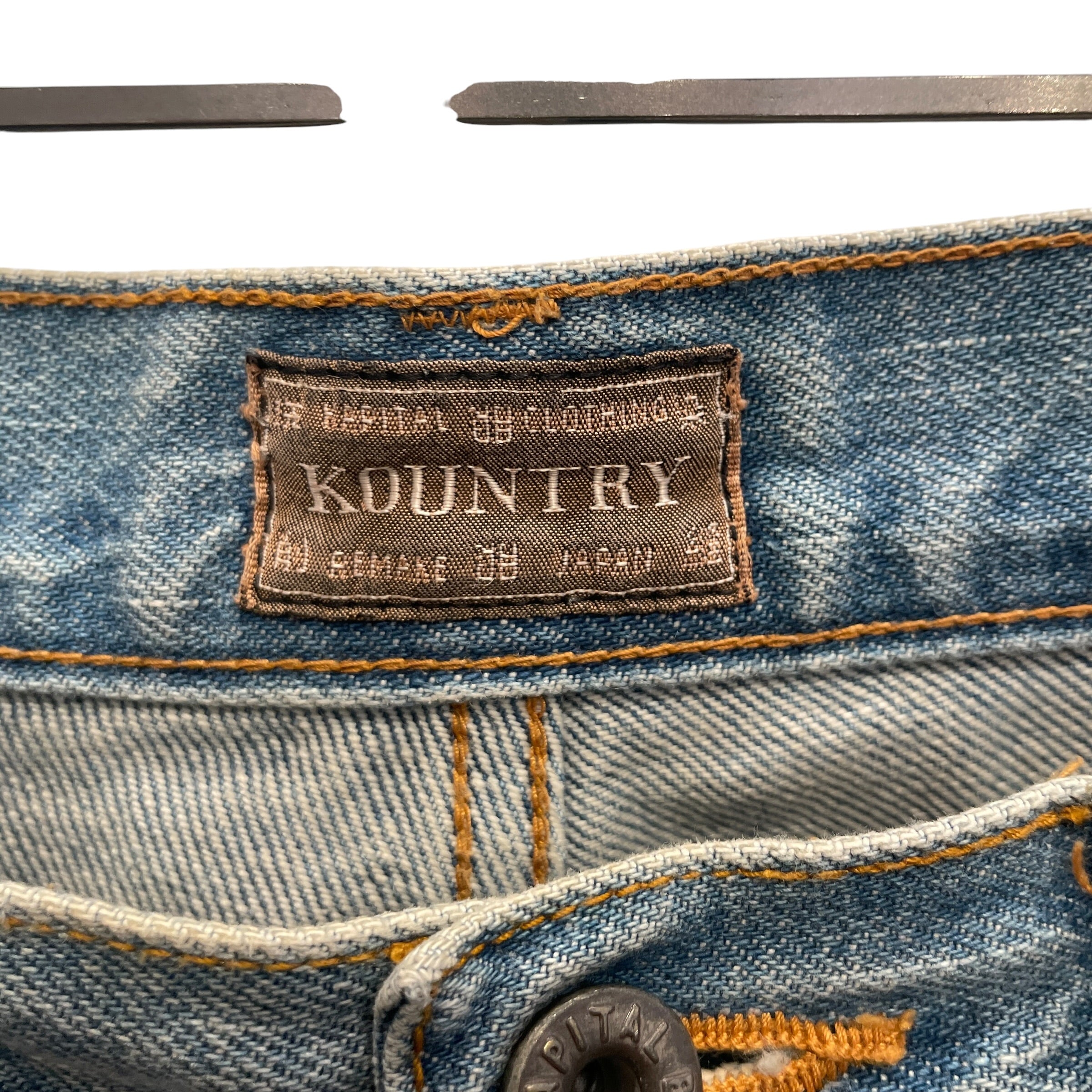 KAPITAL/Shorts/36/Cotton/BLU/STUDDED view 3