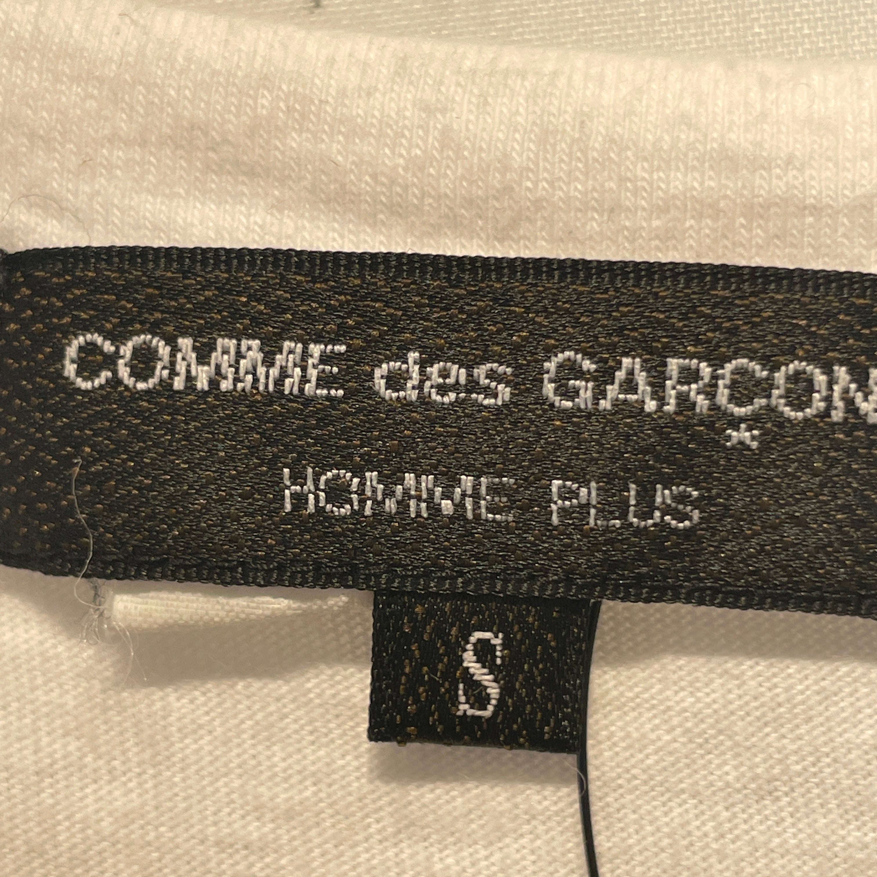 COMME des GARCONS HOMME/T-Shirt/S/Cotton/WHT/High Neck/All Over Print/ view 3