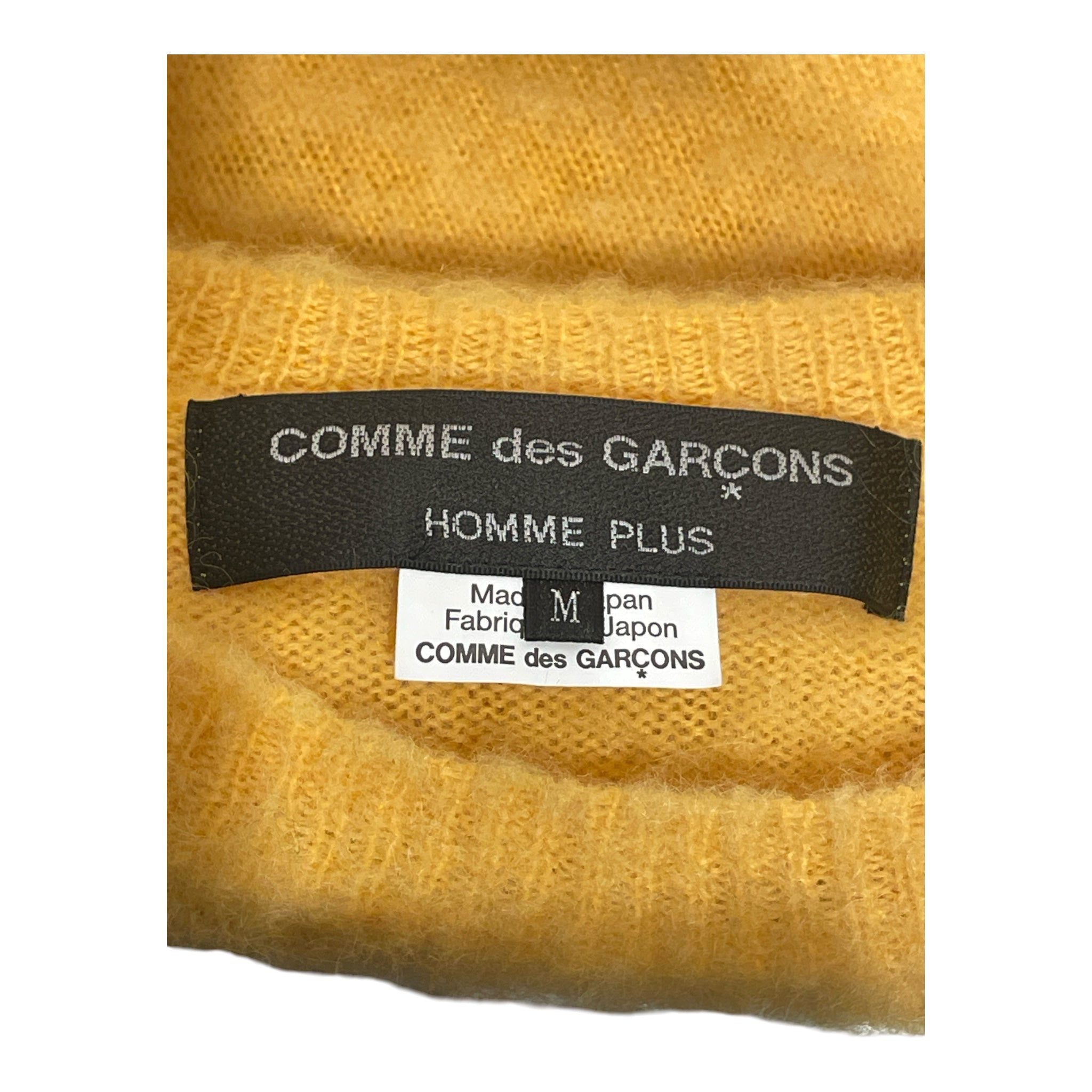 COMME des GARCONS HOMME PLUS/Sweater/M/Mohair/YEL/Mustard Mohair Sweater view 3