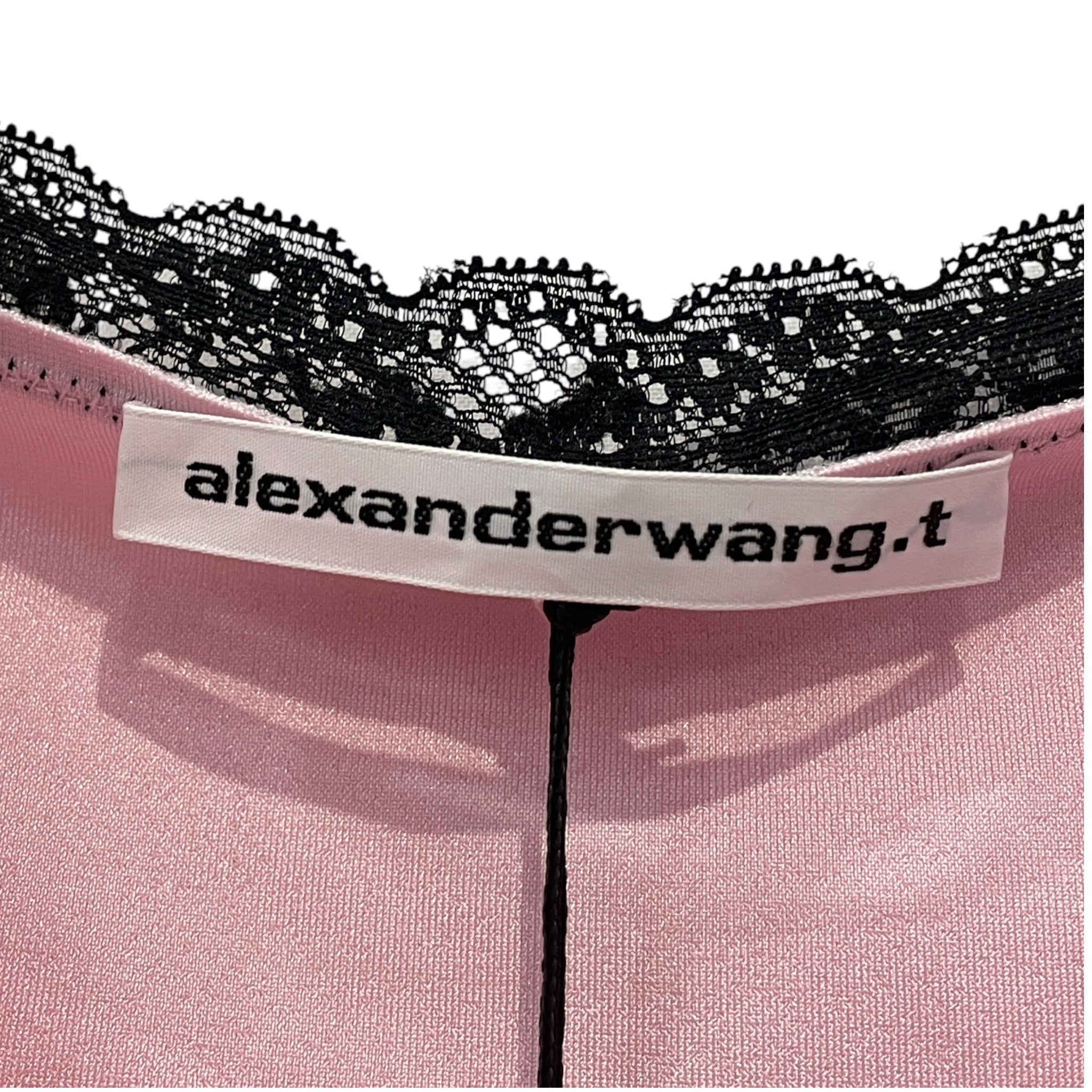 Alexander Wang/Camisole/L/Polyester/PNK/ALXNDR WNG LACE PNK view 3