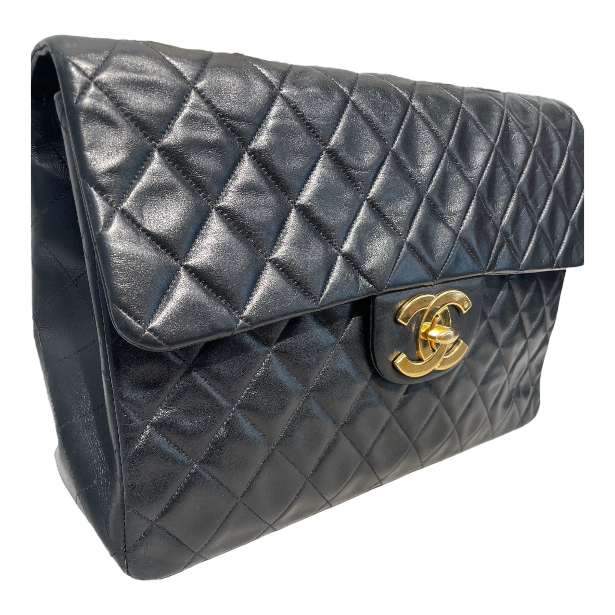 CHANEL/Bag/Leather/BLK/Timeless Jumbo Classic Flap view 3