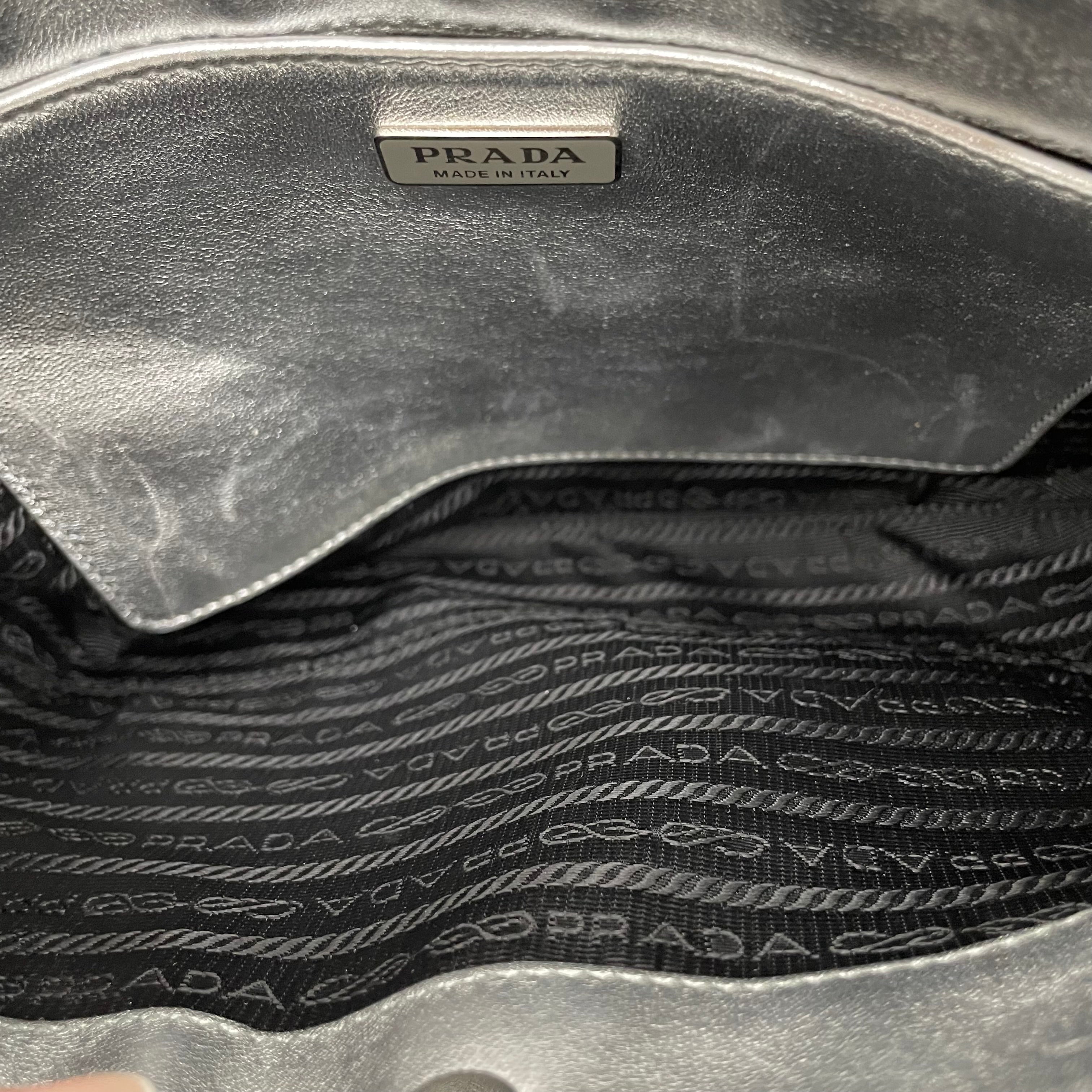 PRADA/Hand Bag/All Over Print/Leather/SLV/CLEO BRUSHED CLUB PRINT view 5
