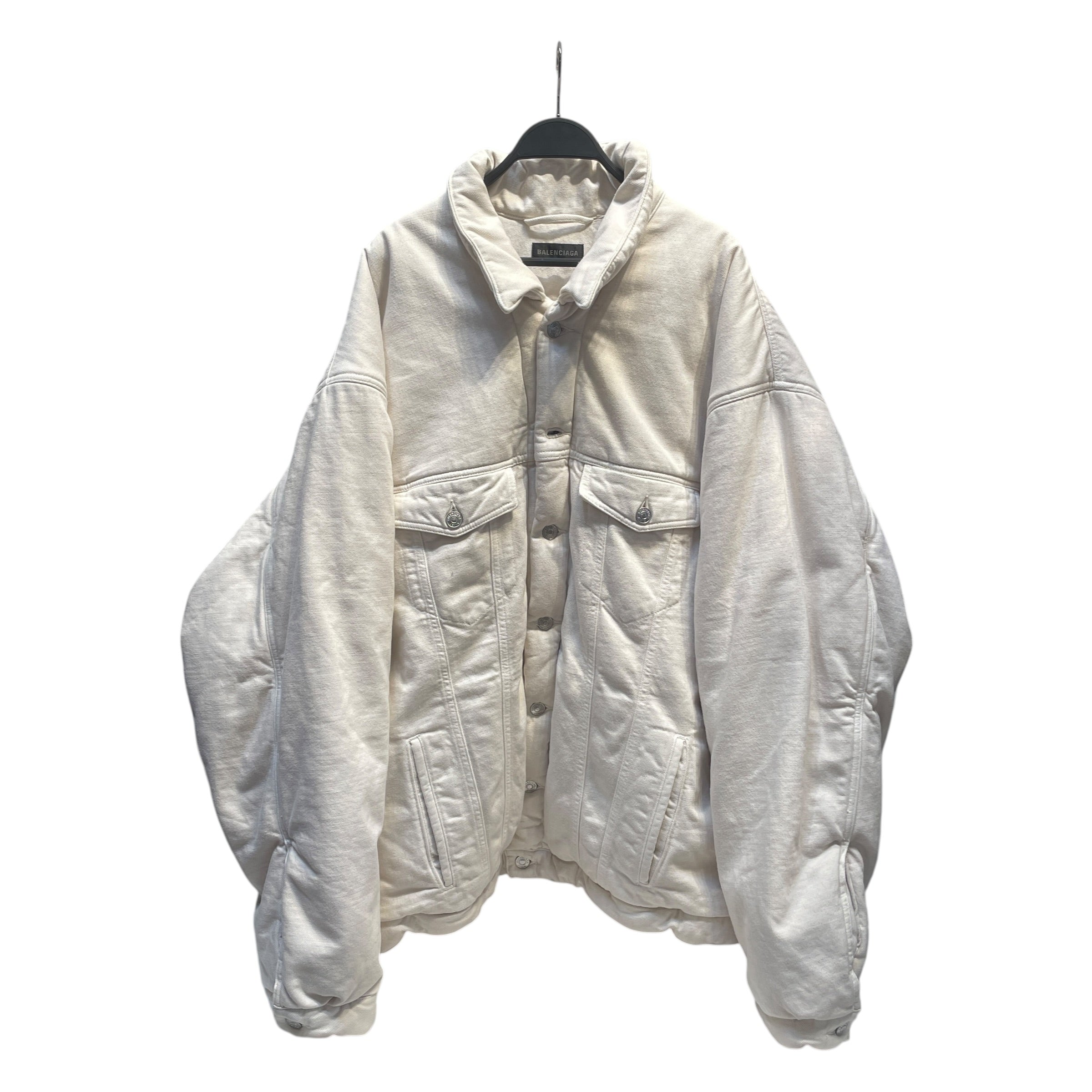 BALENCIAGA/Denim Jkt/50/Denim/WHT/Padded Denim Jacket view 1