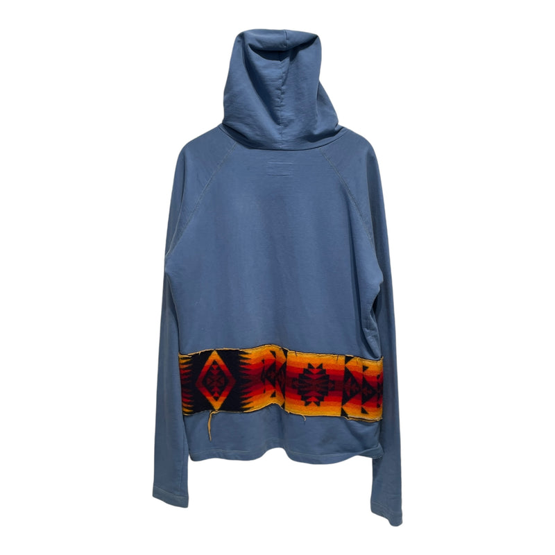 GREG LAUREN/Hoodie/3/Graphic/Cotton/BLU/NAVAJO