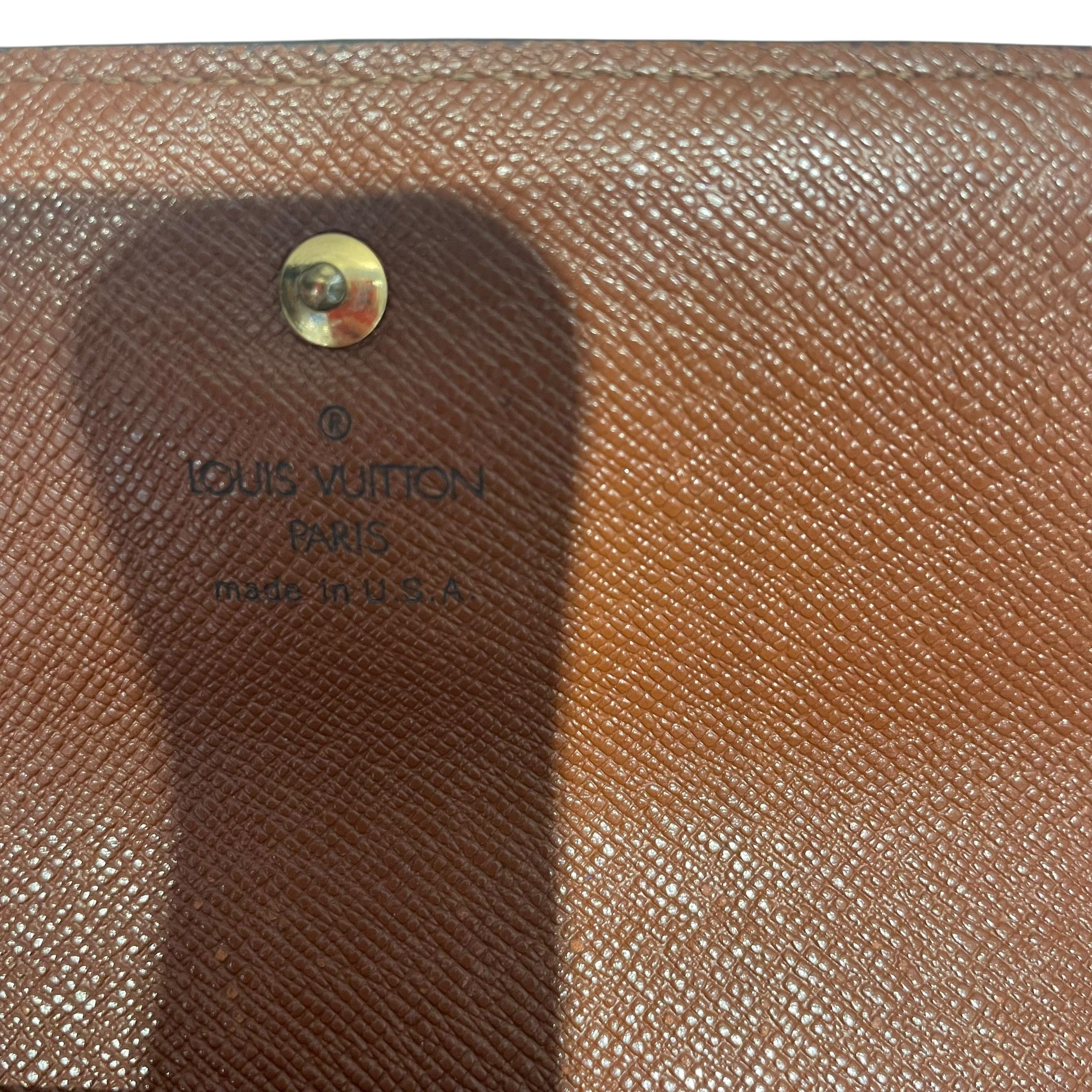 LOUIS VUITTON/Wallet/Monogram/Leather/BRW/L's/Porte Tressor Long Wallet view 5