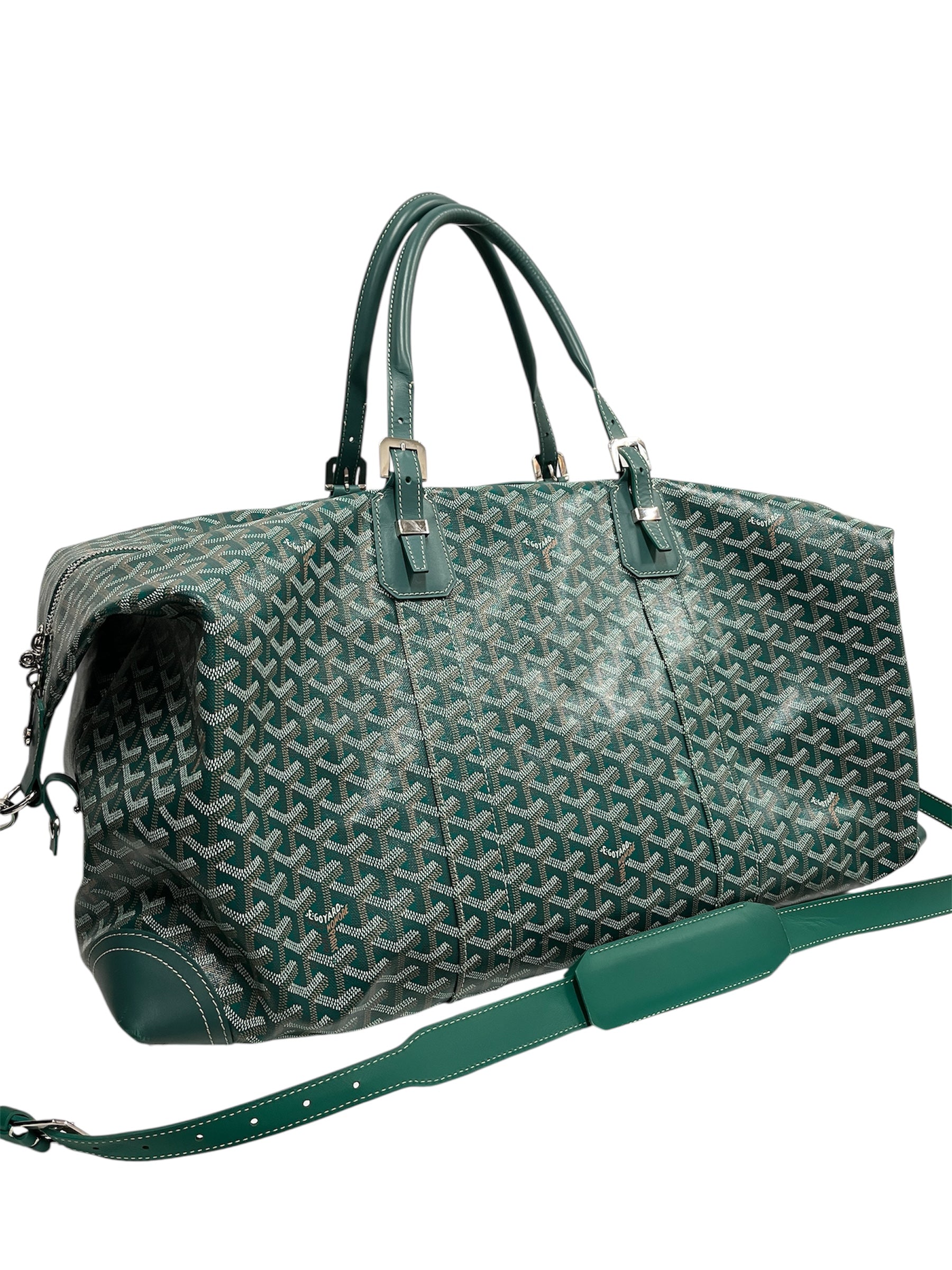 GOYARD/Luggage/Monogram/Leather/GRN/Boeing 55 Duffel view 6