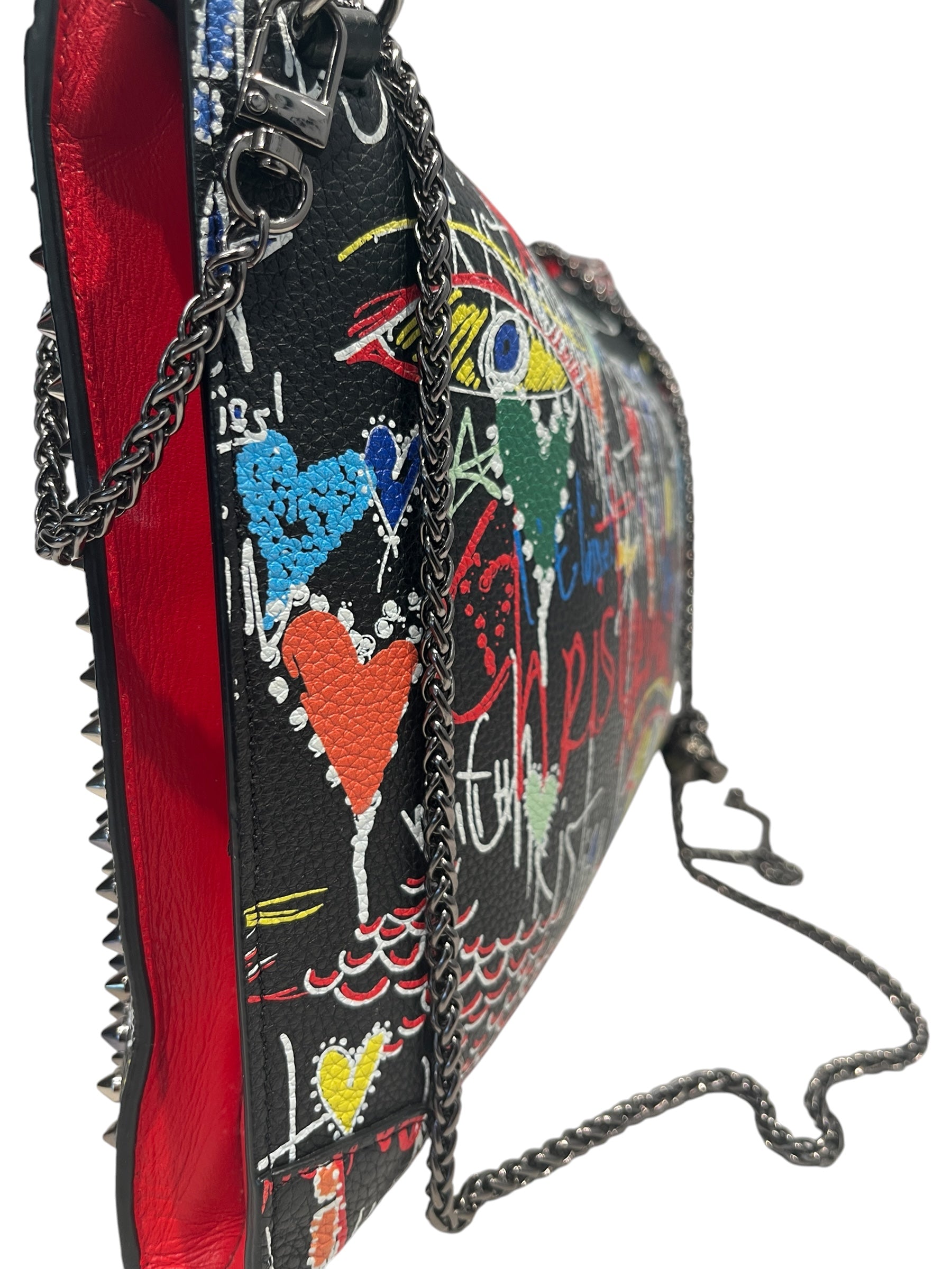 Christian Louboutin/Bag/All Over Print/Leather/BLK/GRAFFITI PRINT view 7