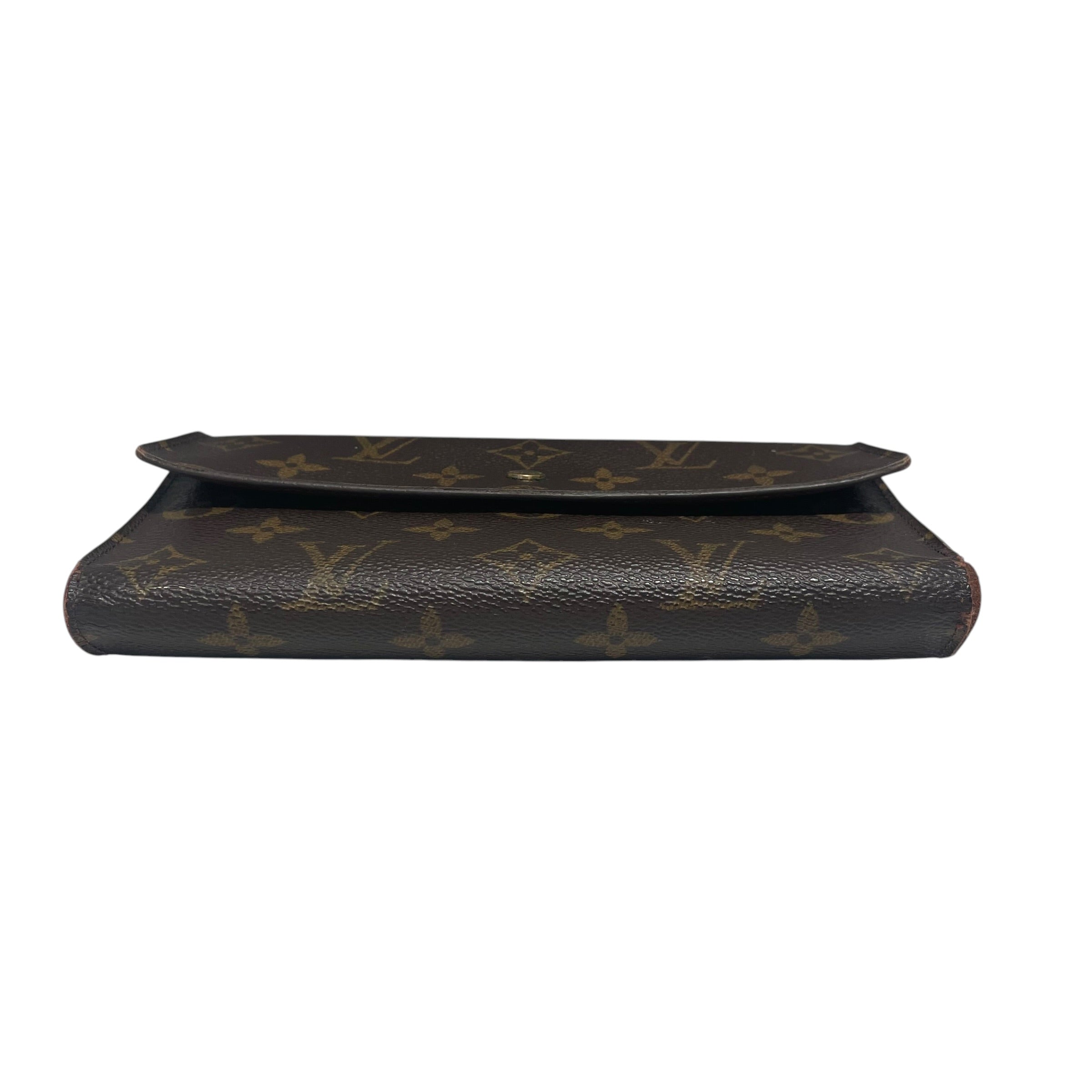 LOUIS VUITTON/Wallet/Monogram/Leather/BRW/L's/Porte Tressor Long Wallet view 3