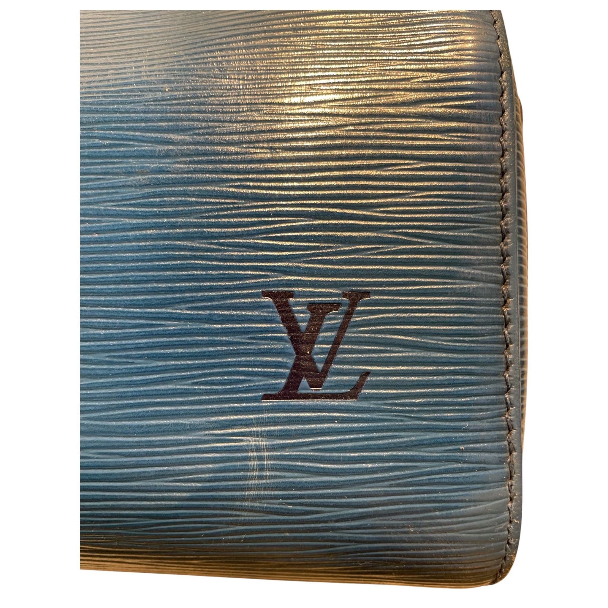 LOUIS VUITTON/Boston Bag/Leather/BLU/Speedy Epi Leather Blue view 4