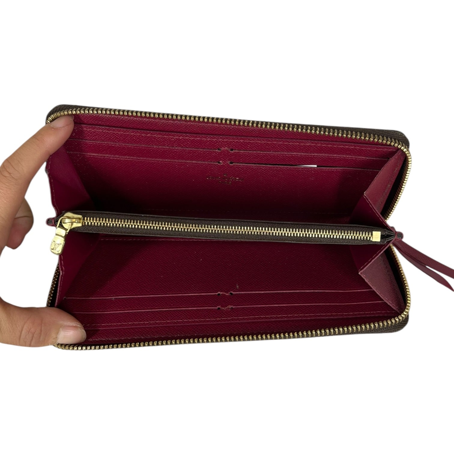 LOUIS VUITTON/Long Wallet/Monogram/Leather/BRW/L's/CLEMENCE view 2