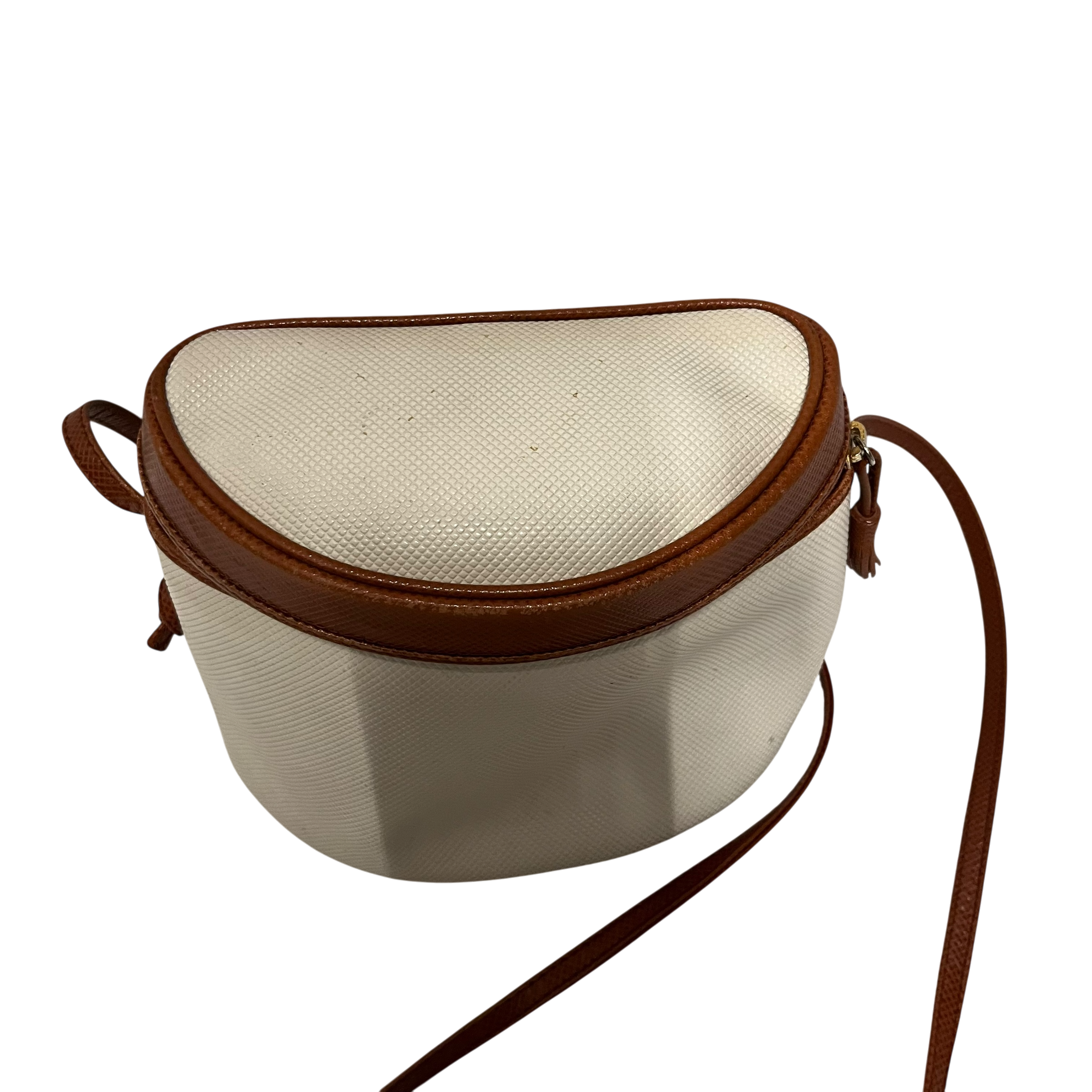 BOTTEGA VENETA/Cross Body Bag/WHT/vintage rubber canvas view 4