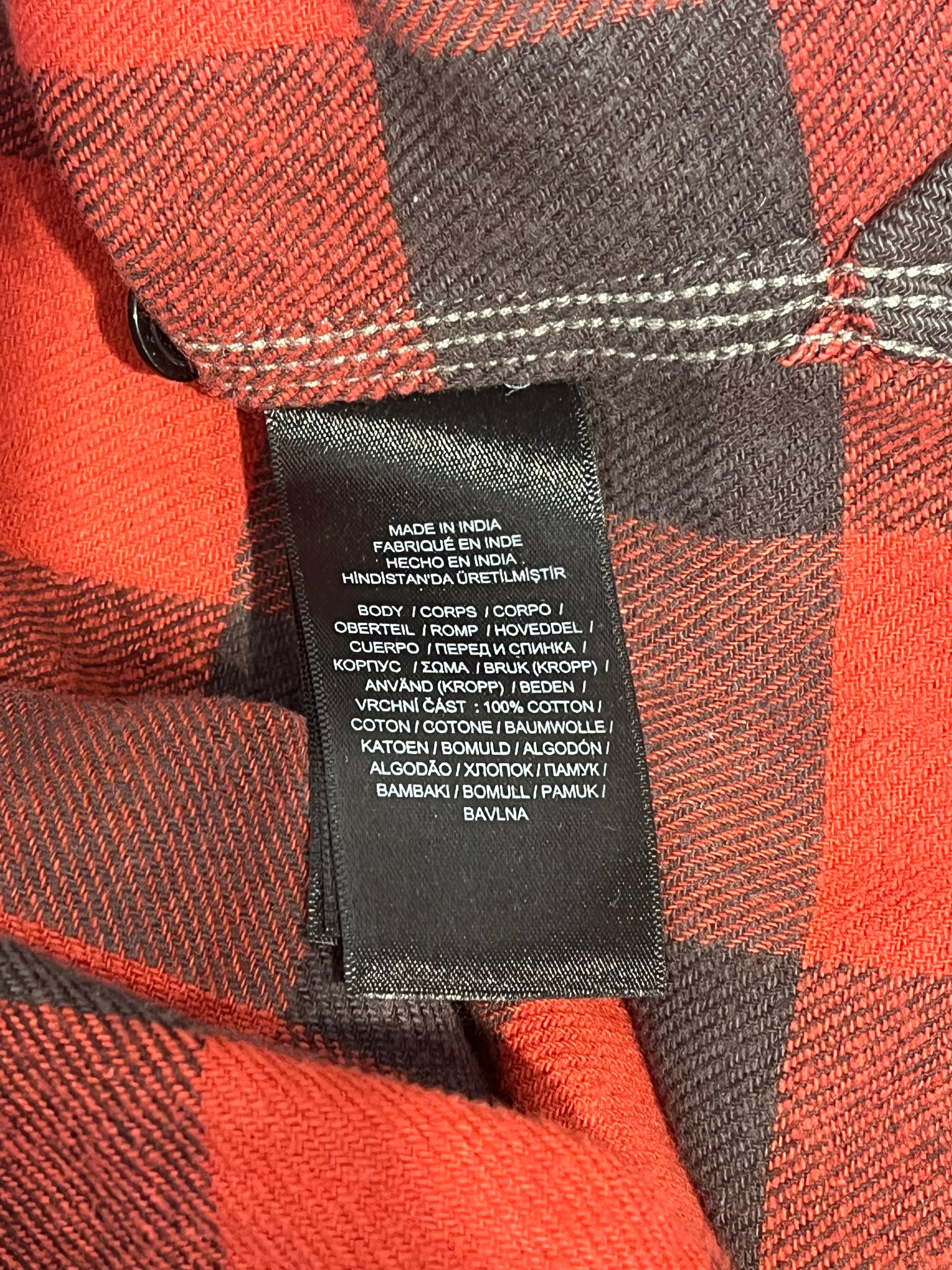 RRL/LS Shirt/M/Cotton/RED/Plaid/red buffalo plaid view 4