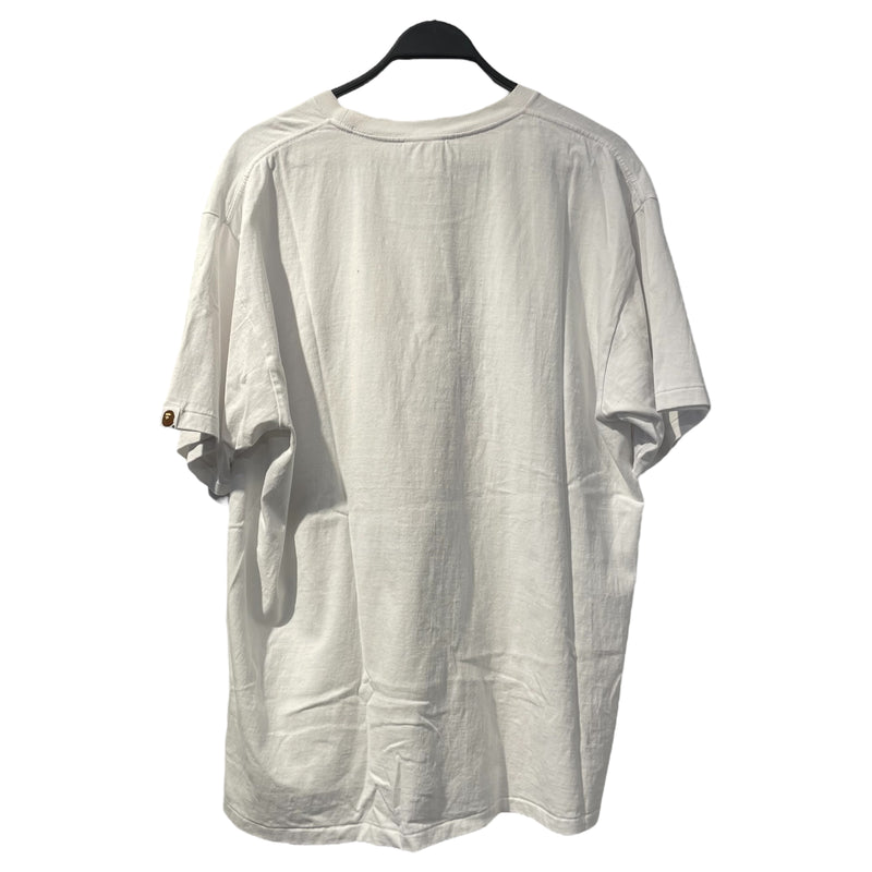 A BATHING APE/T-Shirt/XXL/Cotton/WHT/rainbo