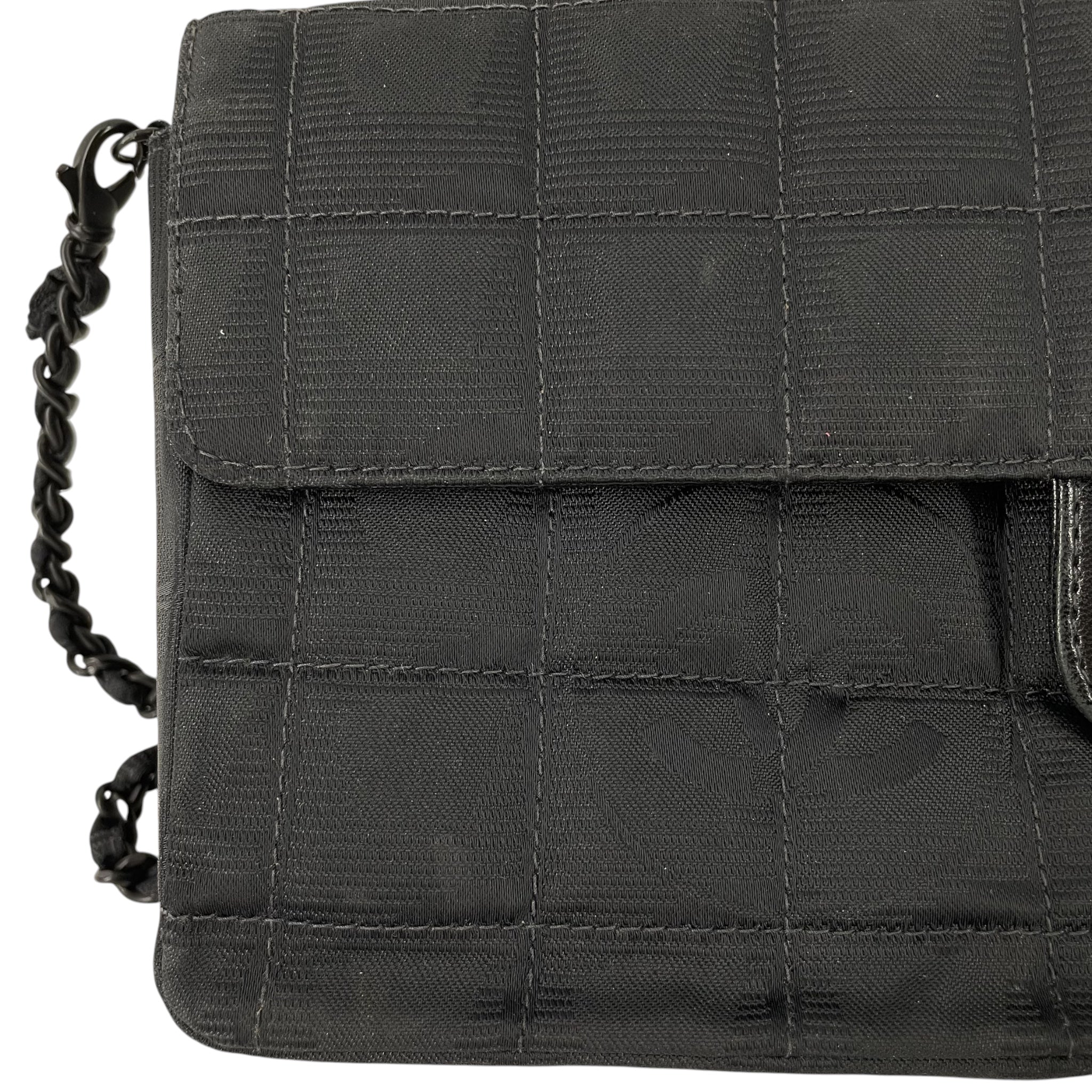CHANEL/Hand Bag/Nylon/BLK/7731103 NYLON FLAP BAG view 4
