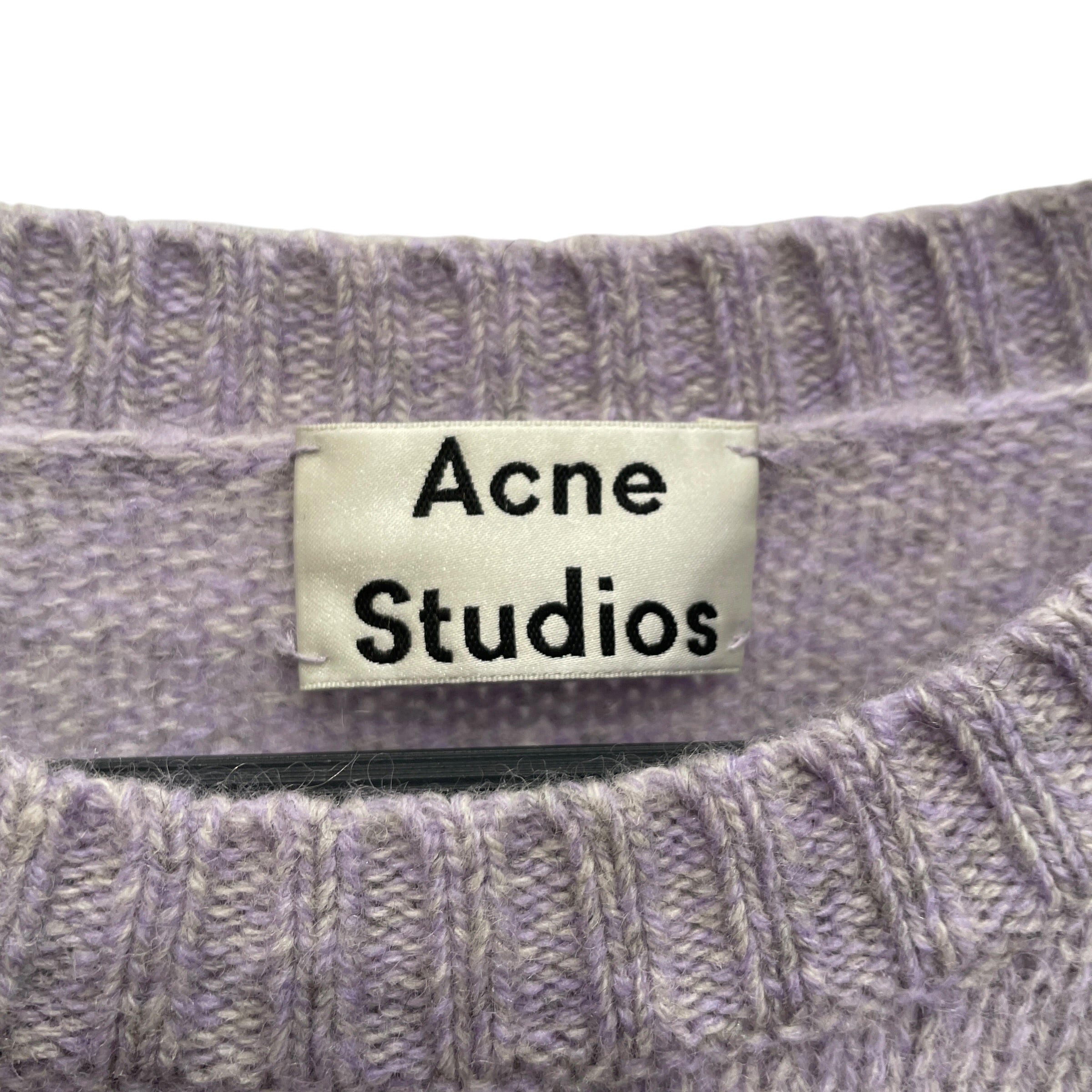 Acne Studios/Heavy Sweater/S/Wool/PPL/LAVENDER SOFT SWEATER view 3