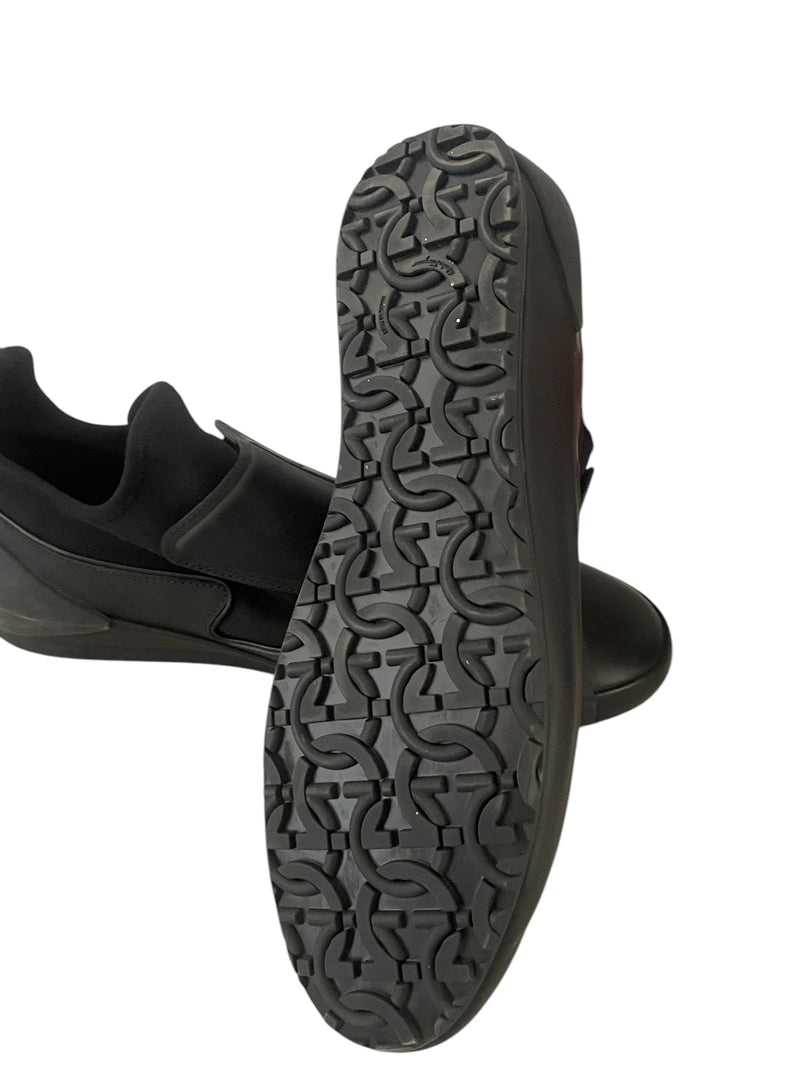 Salvatore Ferragamo/Low-Sneakers/US 9/Polyester/BLK/NILE Slip On
