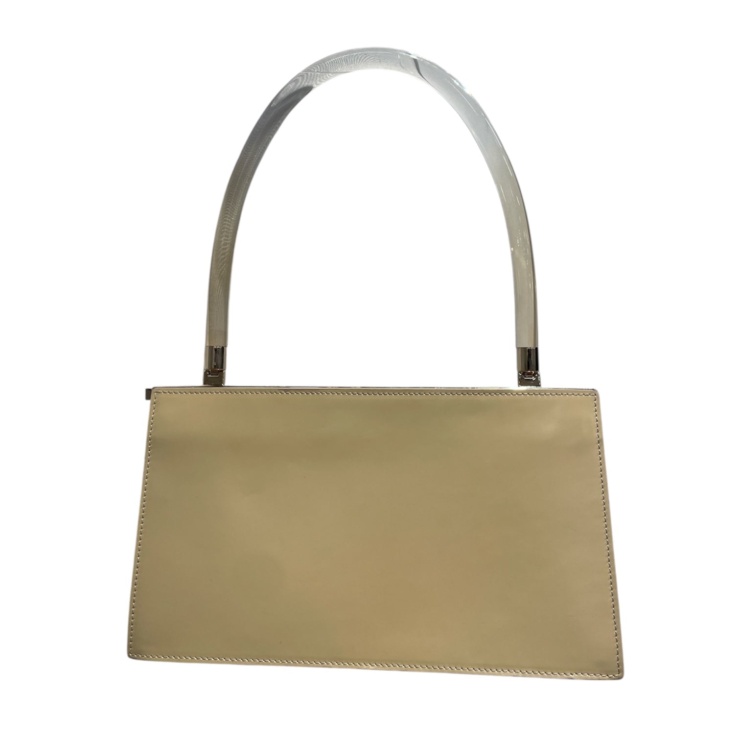 GUCCI/Hand Bag/Leather/CRM/GUCCI LUCITE TOP HANDLE view 2