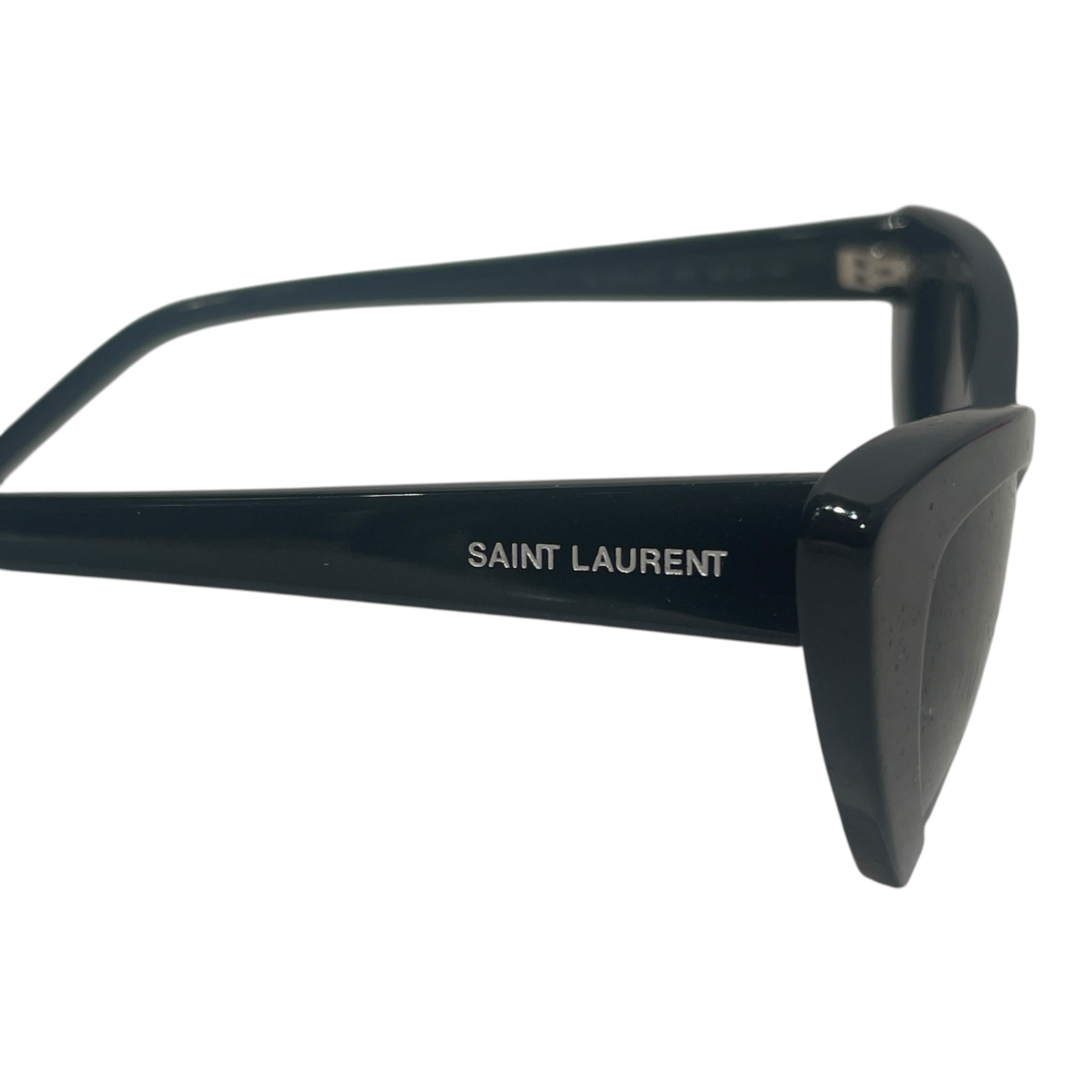 YVES SAINT LAURENT/Sunglasses/Celluloid/BLK/L's/52 MM Cat Eye Sunglasses view 3