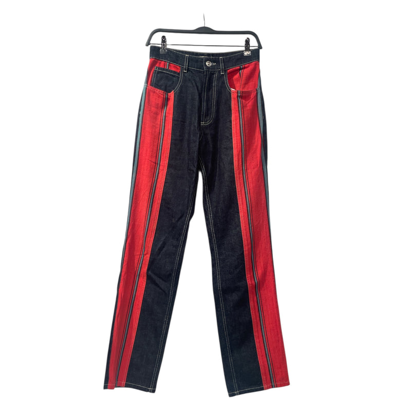 WALES BONNER/Skinny Pants/28/Stripe/Denim/NVY/