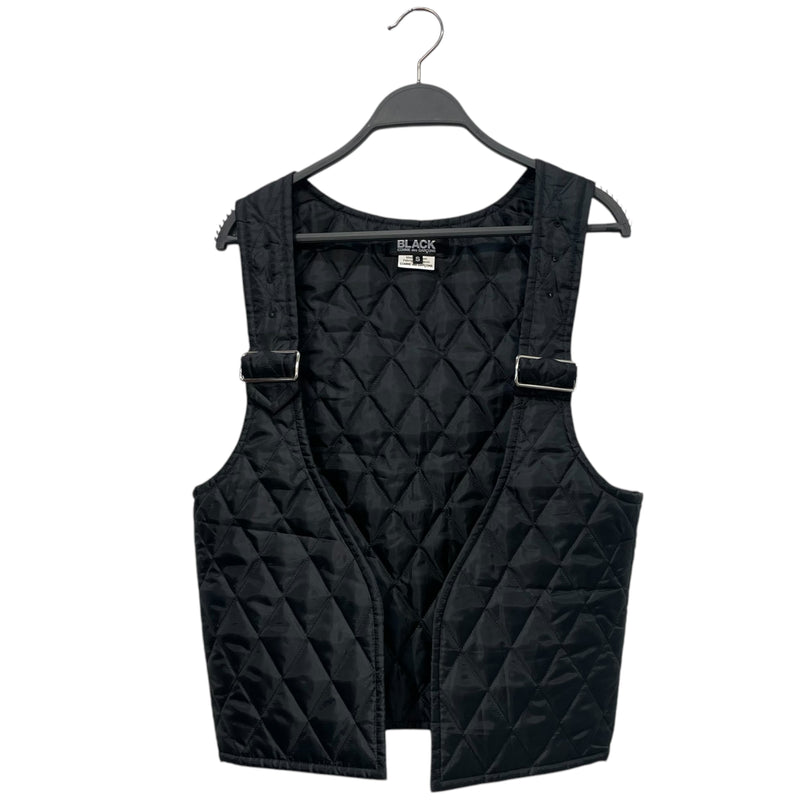 COMME des GARCONS/Quilted Vest/S/Cotton/BLK/