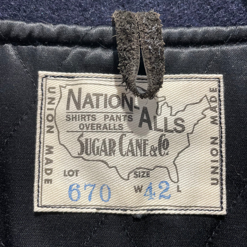 SUGAR CANE/Jacket/42/Wool/NVY/union made