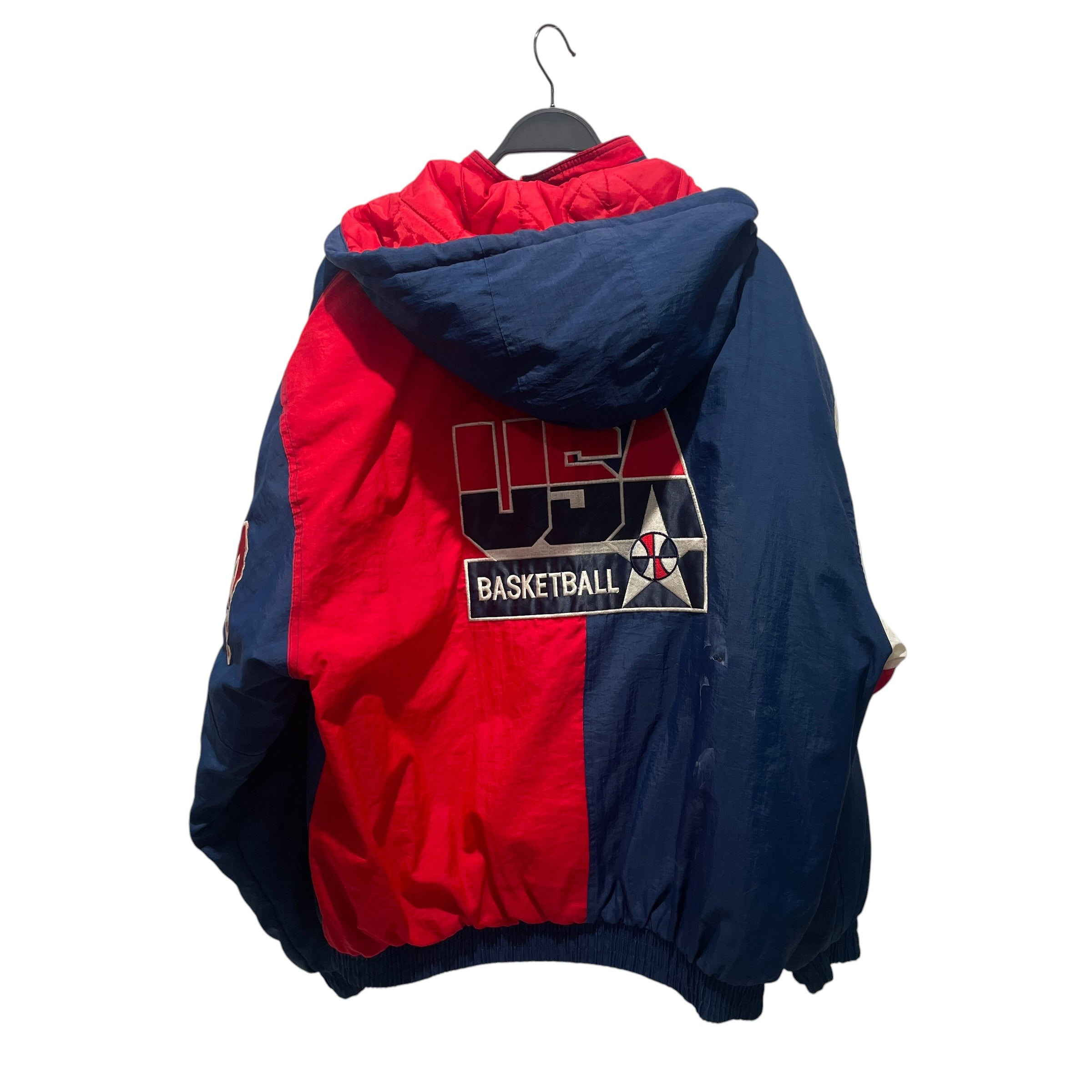 STARTER/Puffer Jkt/L/Cotton/BLU/olympic usa basketball view 2