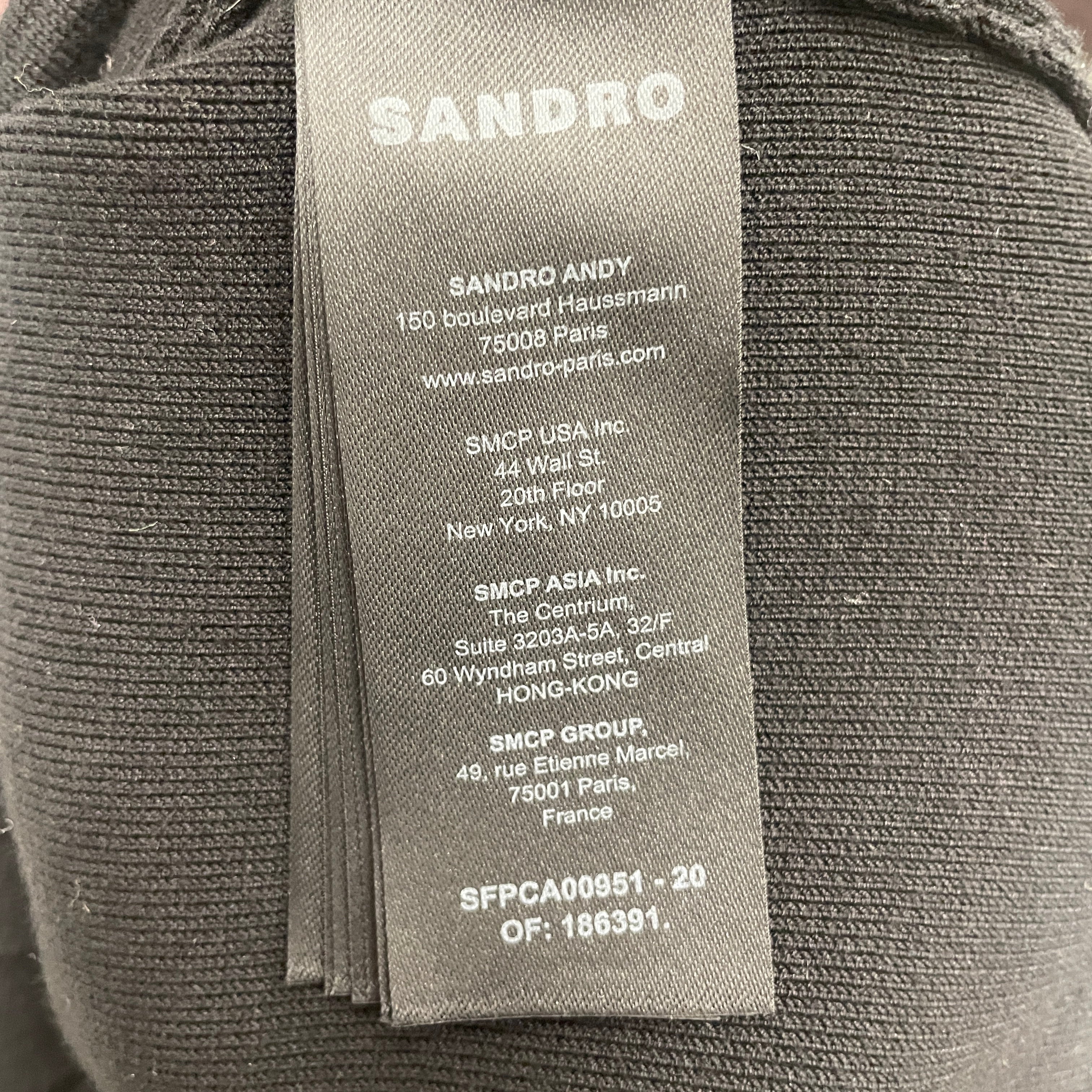 sandro/Jacket/0/BLK/HAYLO CONTRAST TRIM view 4