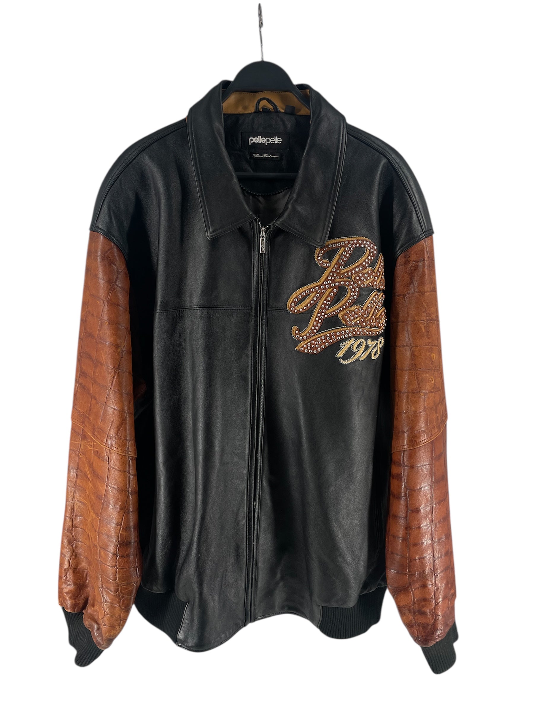 Pelle Pelle/Leather Jkt/56/Leather/BLK/EXOTIC 1978 LEATHER EMBROIDERY view 1