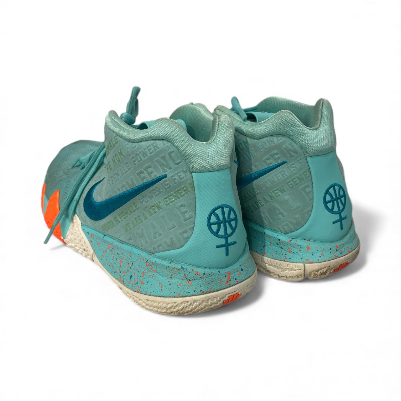 NIKE/Low-Sneakers/US 11.5/Stripe/Cotton/BLU/KYRIE FEMALE POWER 943806-402 view 2