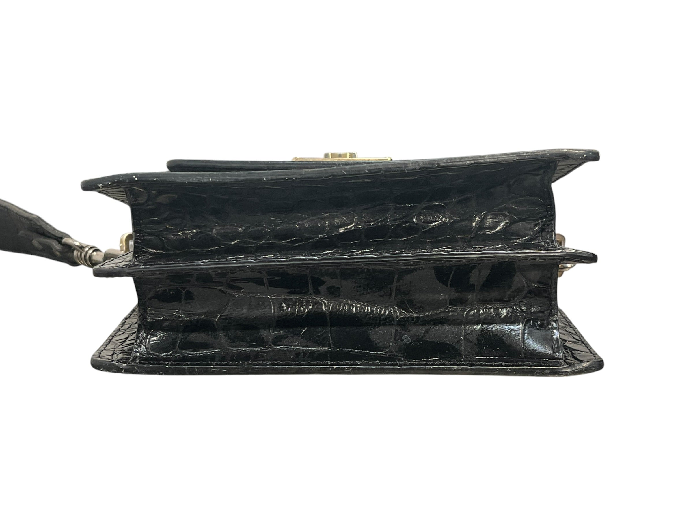 MARGE SHERWOOD/Cross Body Bag/Leather/BLK/BLACK CROC EMBOSSED LEATHER view 5