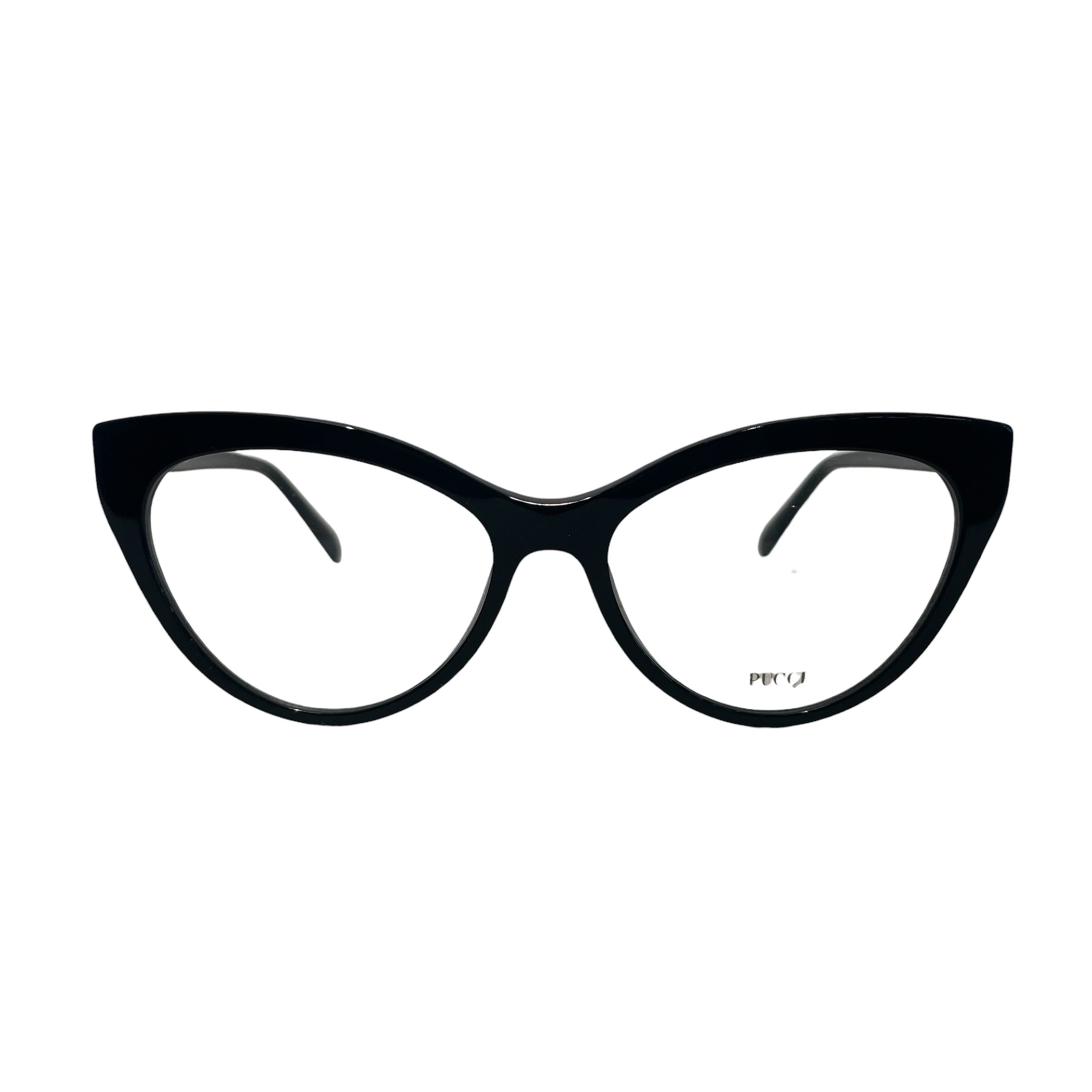 EMILIO PUCCI/Glasses/Celluloid/BLK/L's/CAT EYE view 1
