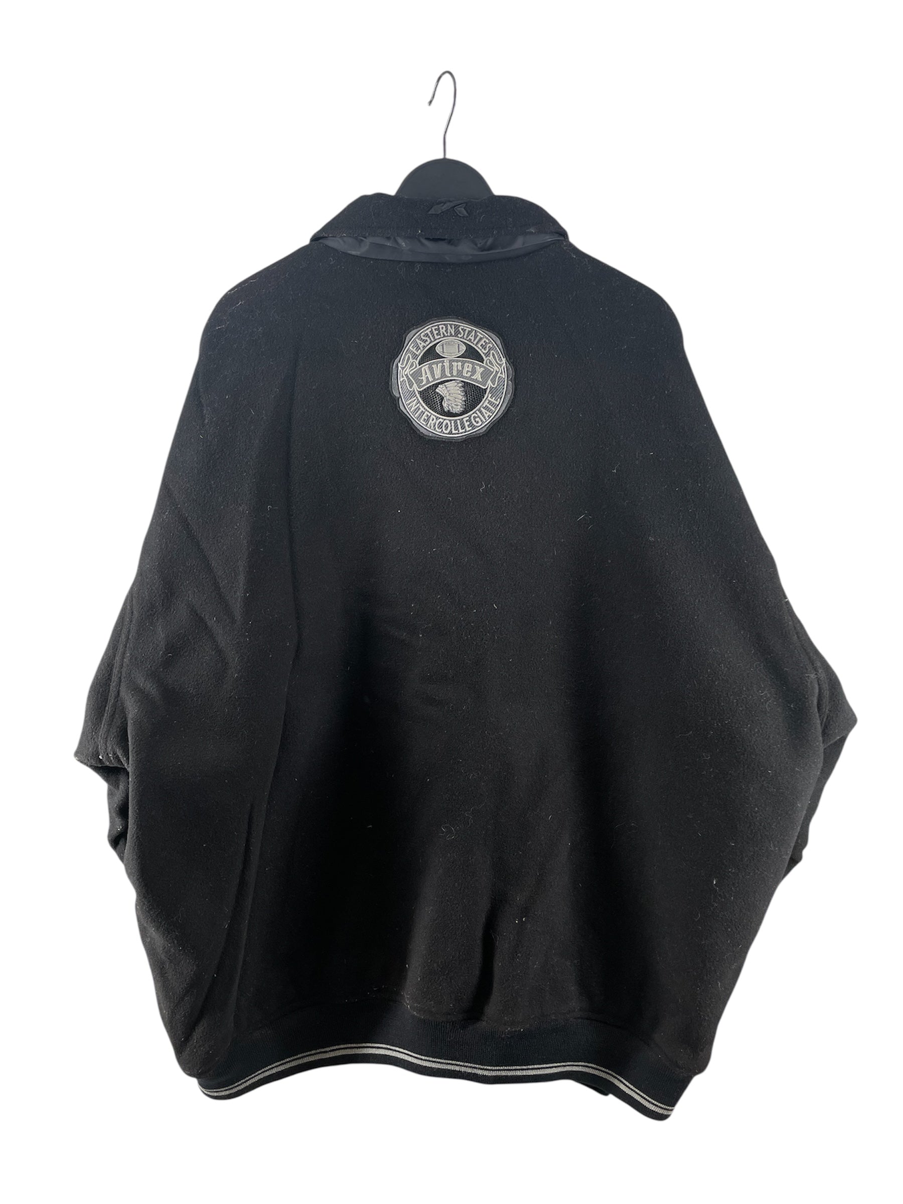 AVIREX/Souvenir Jkt/XXXXXL/Wool/BLK/AVIREX SNAKESKIN LOGO view 2