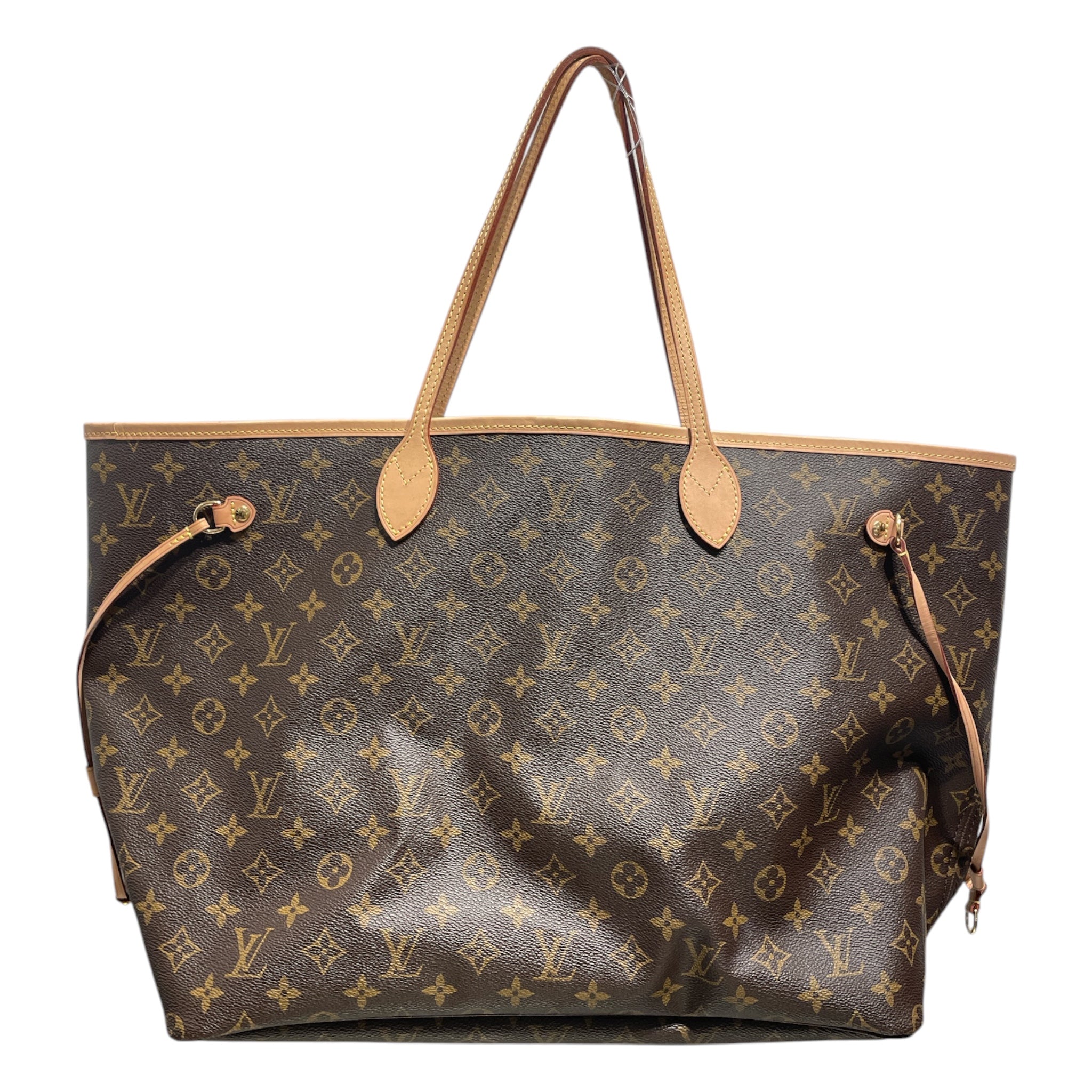 LOUIS VUITTON/Tote Bag/Monogram/Leather/BRW/NeverFull MM pink pivoine view 2