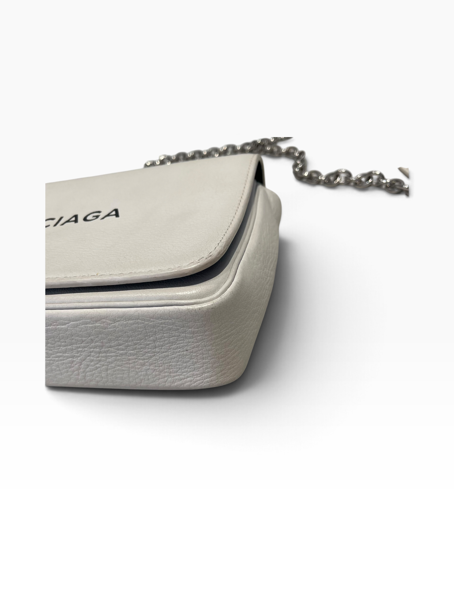 BALENCIAGA/Cross Body Bag/Leather/WHT/Leather Shoulder Bag view 7
