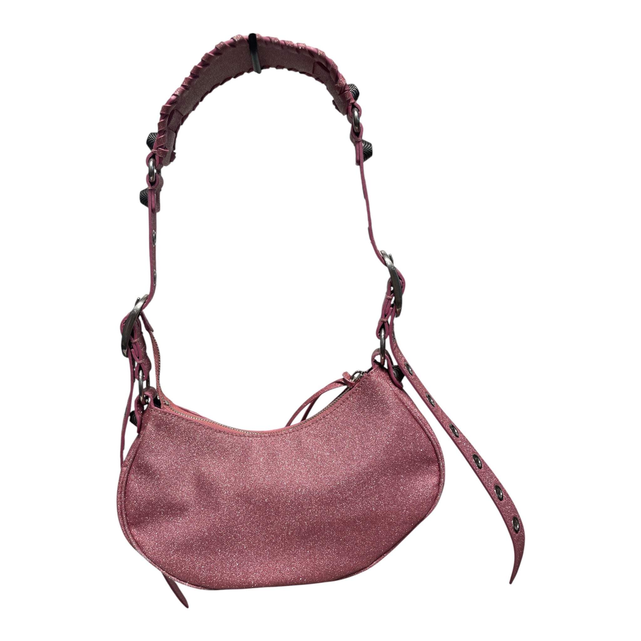 BALENCIAGA/Cross Body Bag/Glitter/PNK/LE CAGOLE view 2