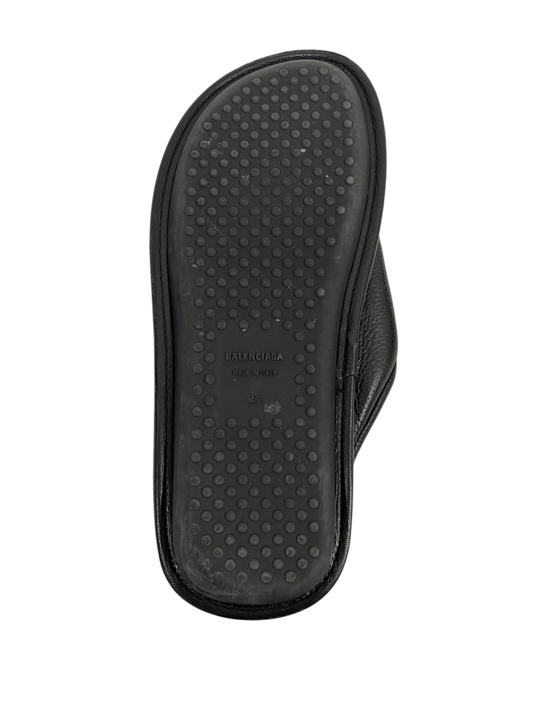 BALENCIAGA/Shoes/EU 46/Leather/BLK/Slip-on/Home Mule view 3