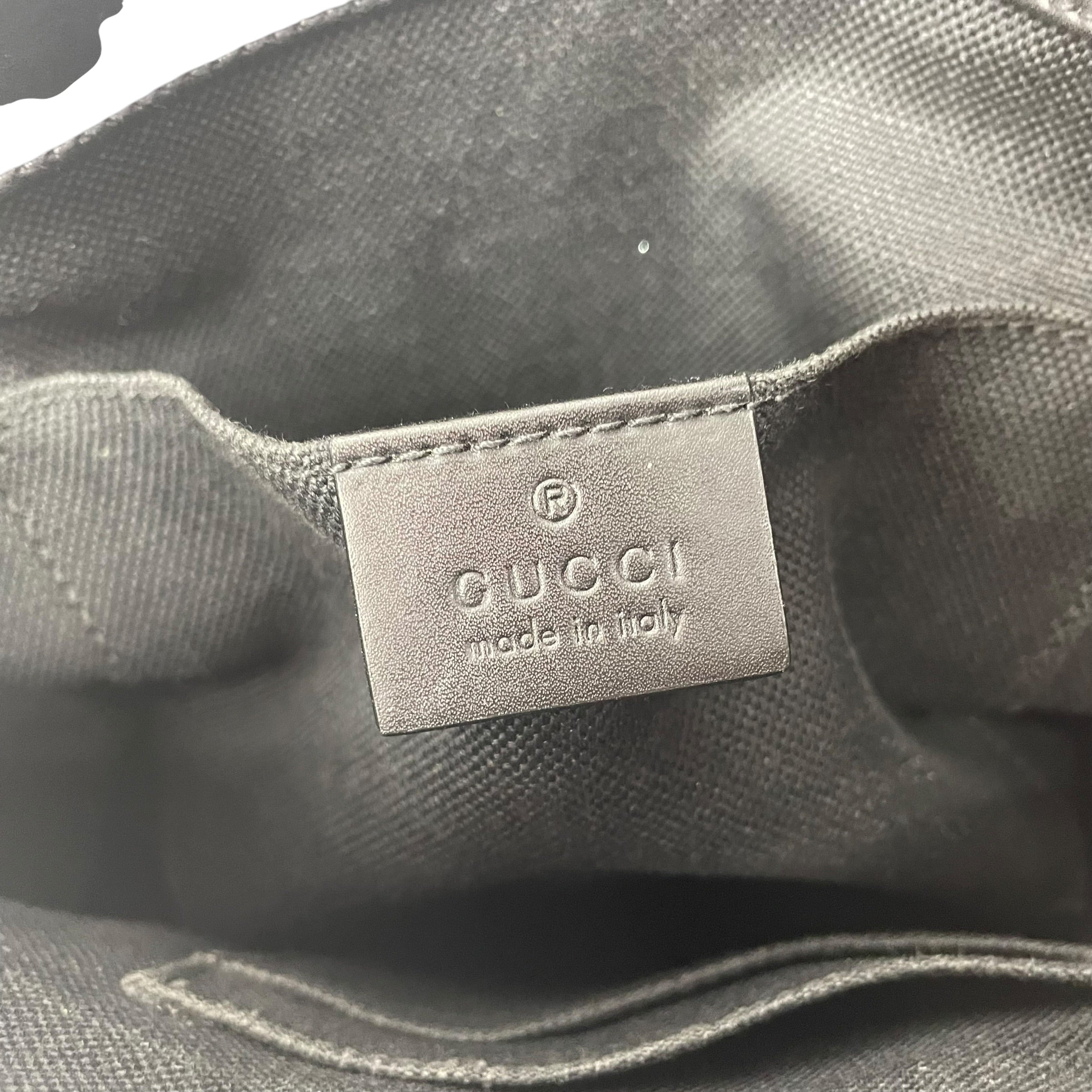 GUCCI/Cross Body Bag/Monogram/BLK/CANVAS GG MESSANGER BAG view 7