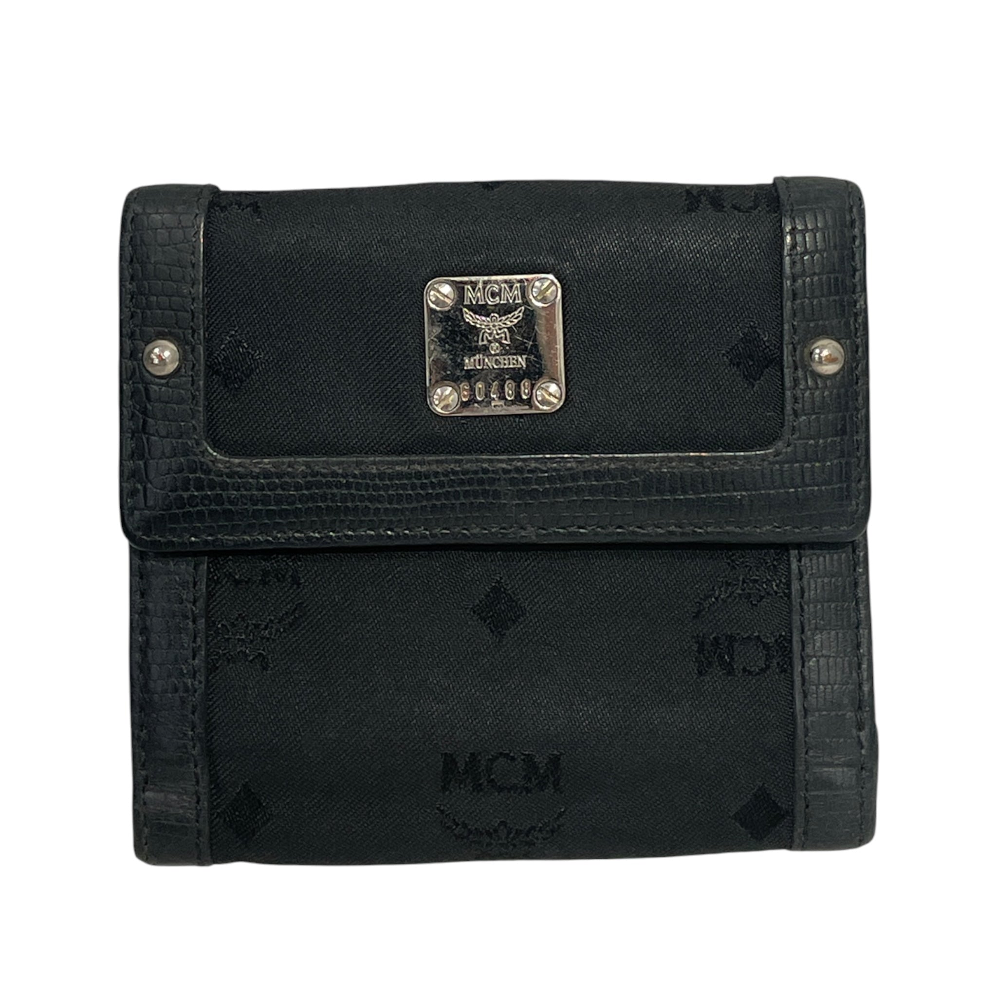 MCM/Wallet/Monogram/Cotton/BLK/60488 view 1