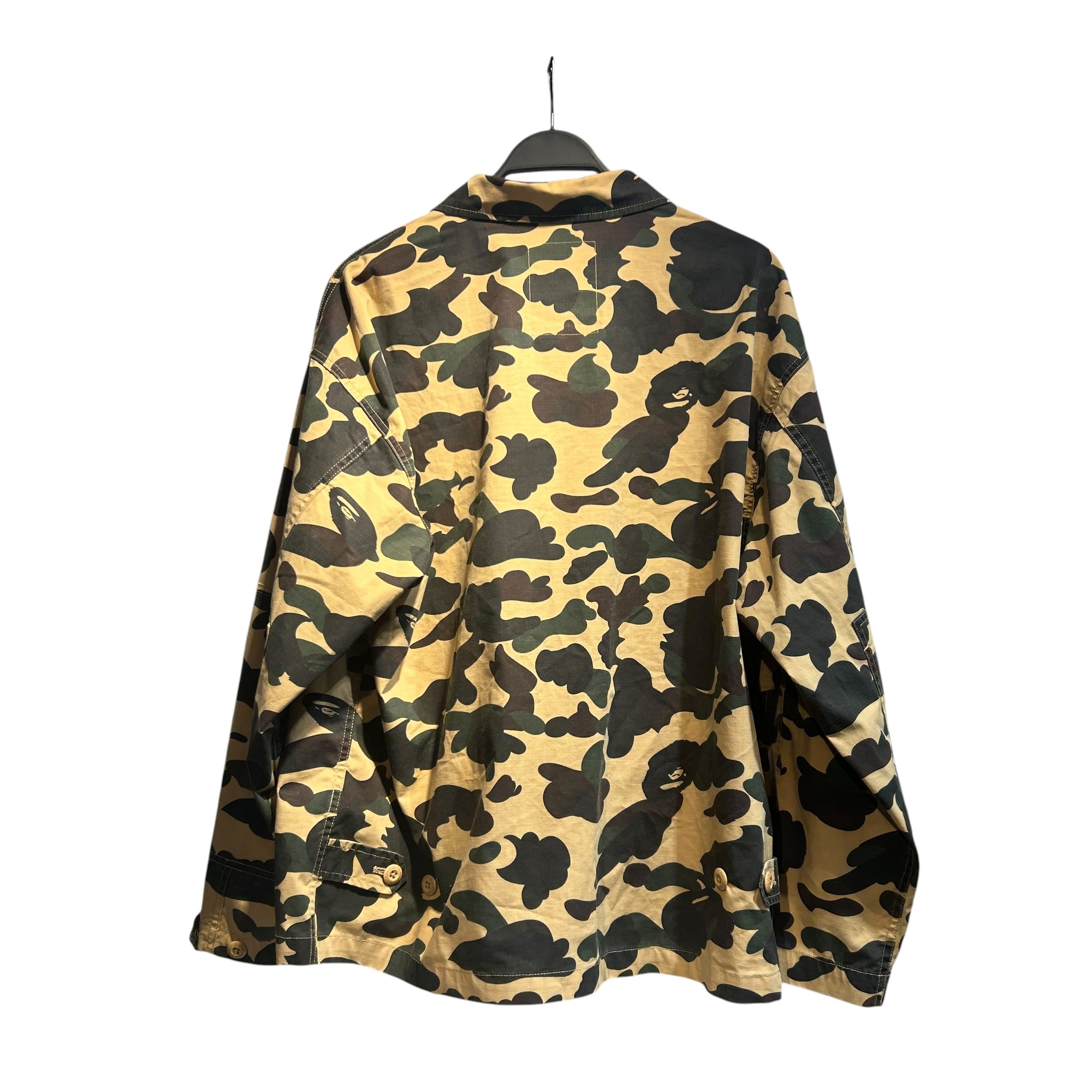 A BATHING APE/LS Shirt/L/Cotton/BEG/Camouflage/ ops proper uniform view 2