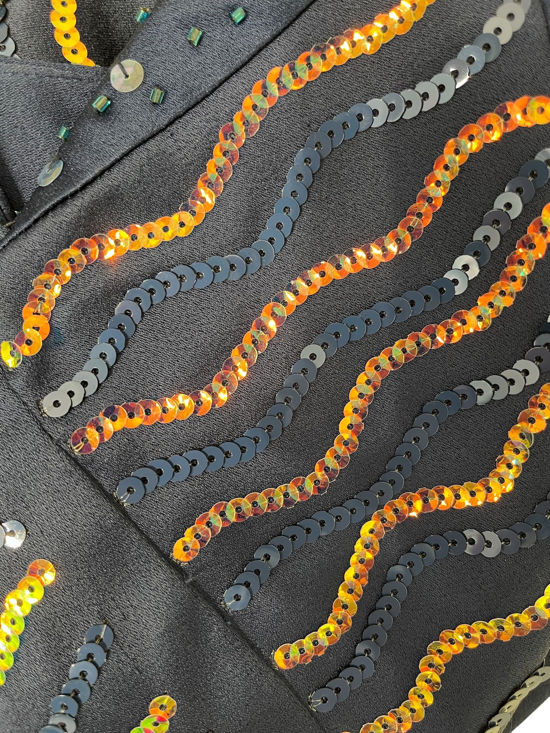 MARNI/SL Dress/36/Rayon/NVY/SEQUINS VERTICLE view 5