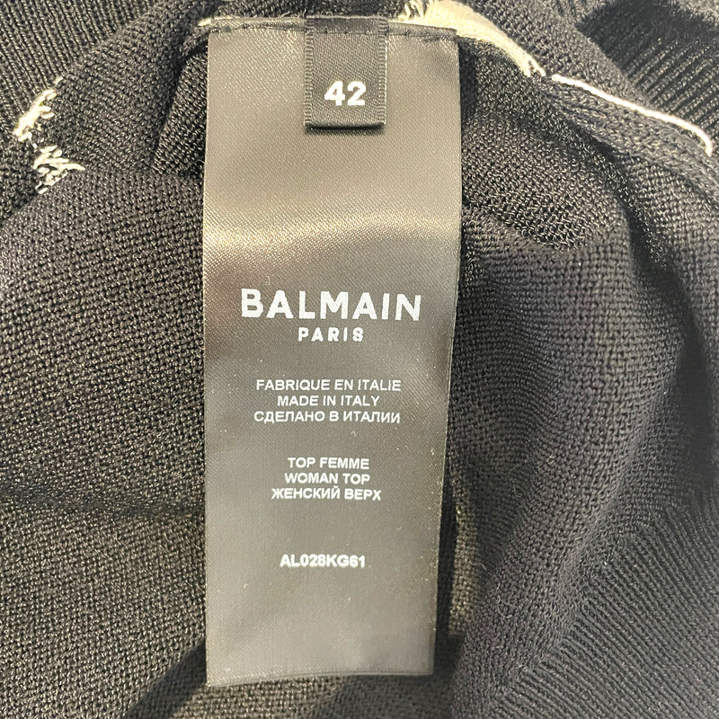 BALMAIN/Sweater/42/WHT/