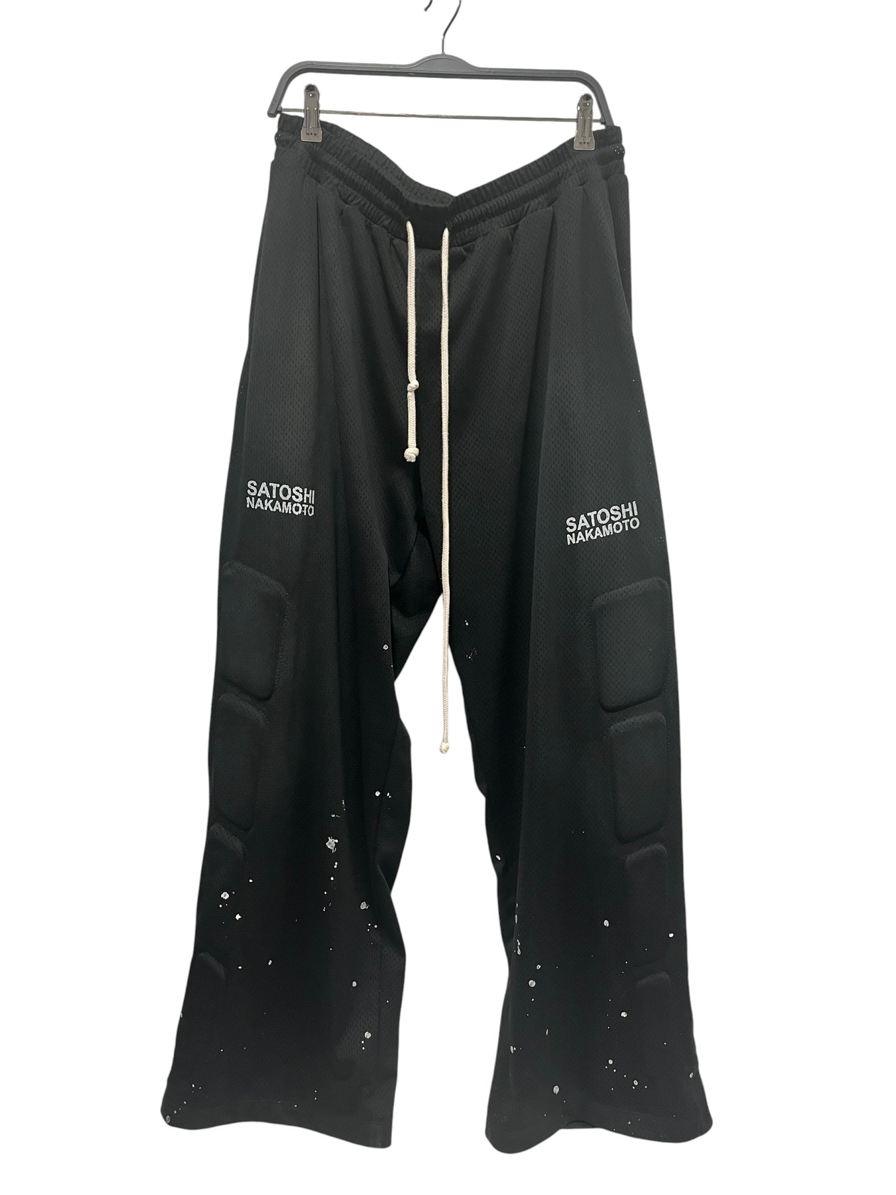 Satoshi Nakamoto/Pants/XXL/Polyester/BLK/Moto Lounge Pants view 1