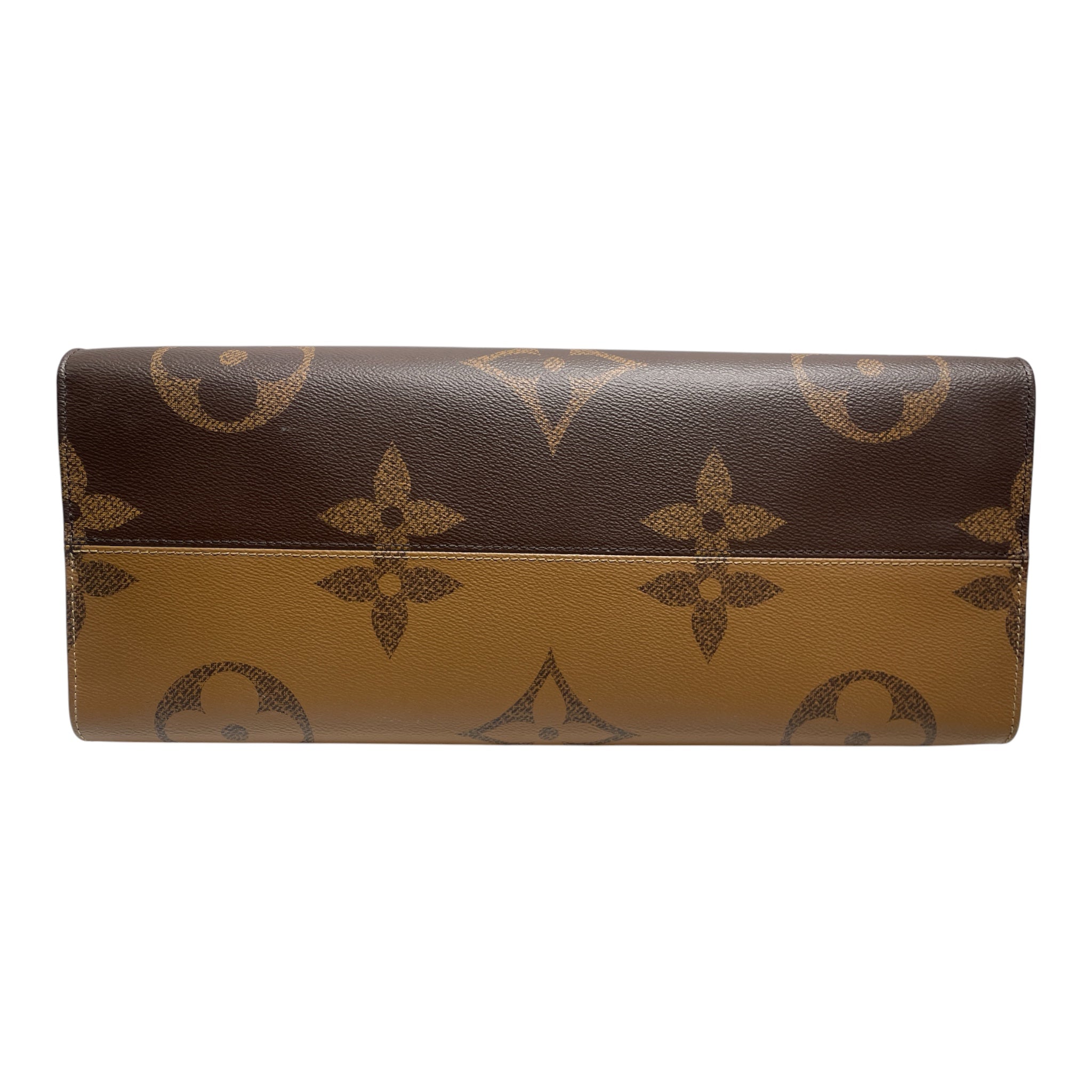 LOUIS VUITTON/Hand Bag/Monogram/Leather/BRW/OnTheGo MM Reverse view 3