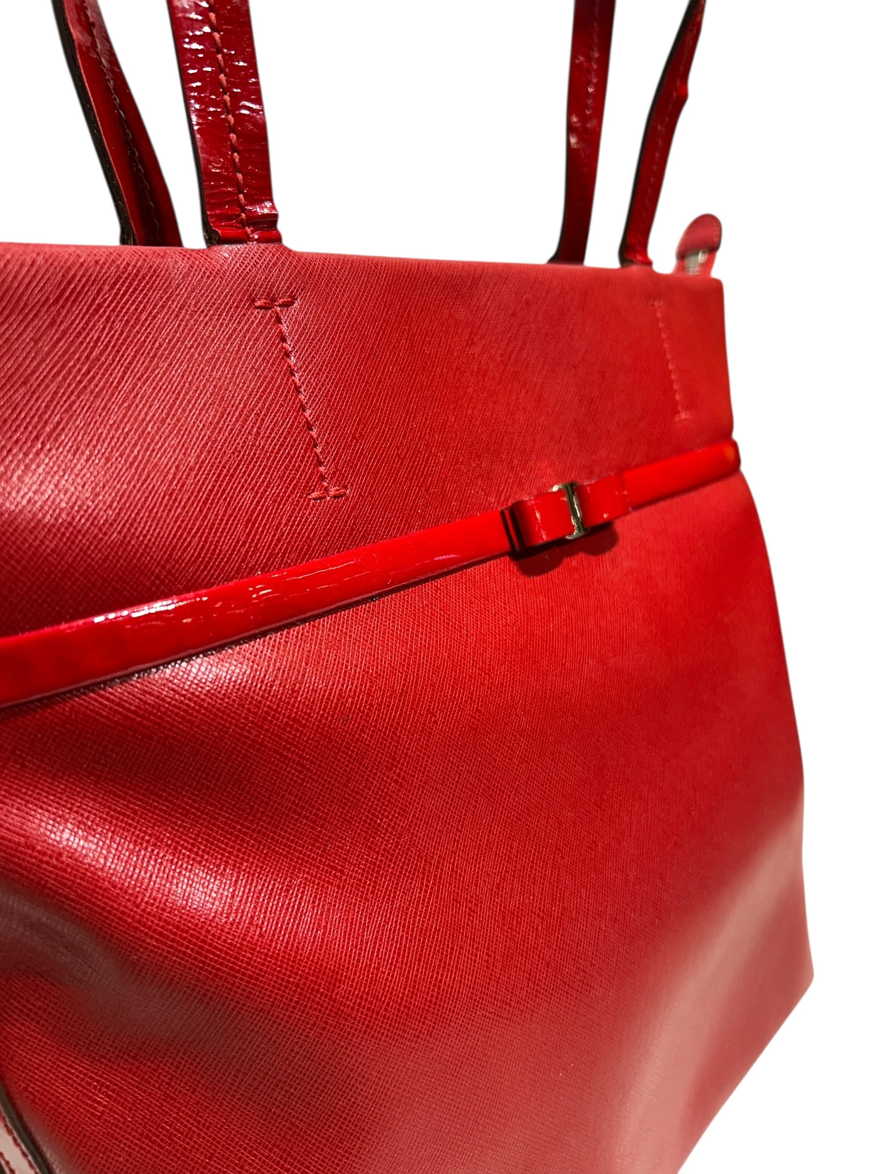 Salvatore Ferragamo/Hand Bag/Leather/RED/Bow Detail view 6